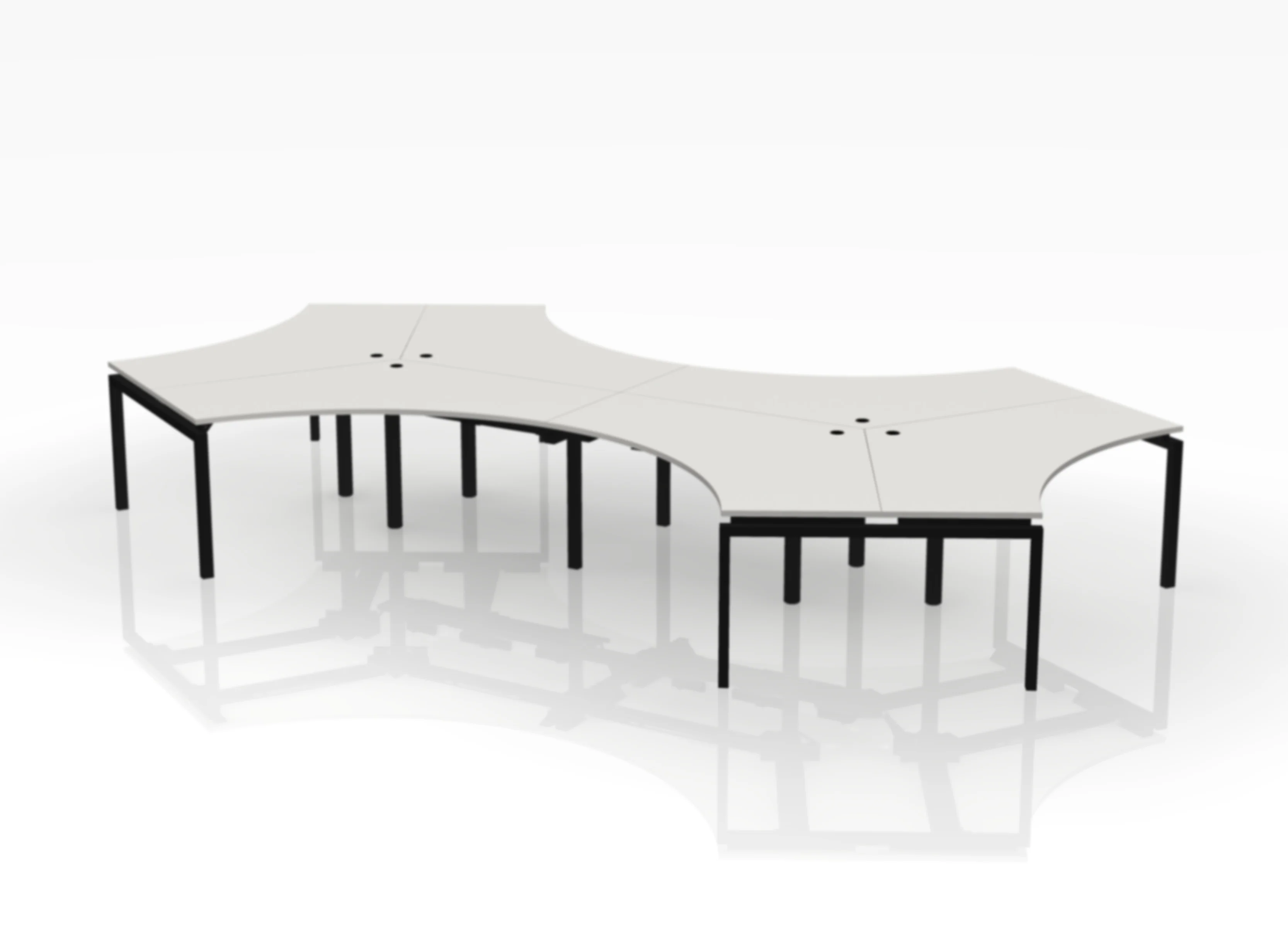 120 Jot Desk - Pod of 6 - Image 10
