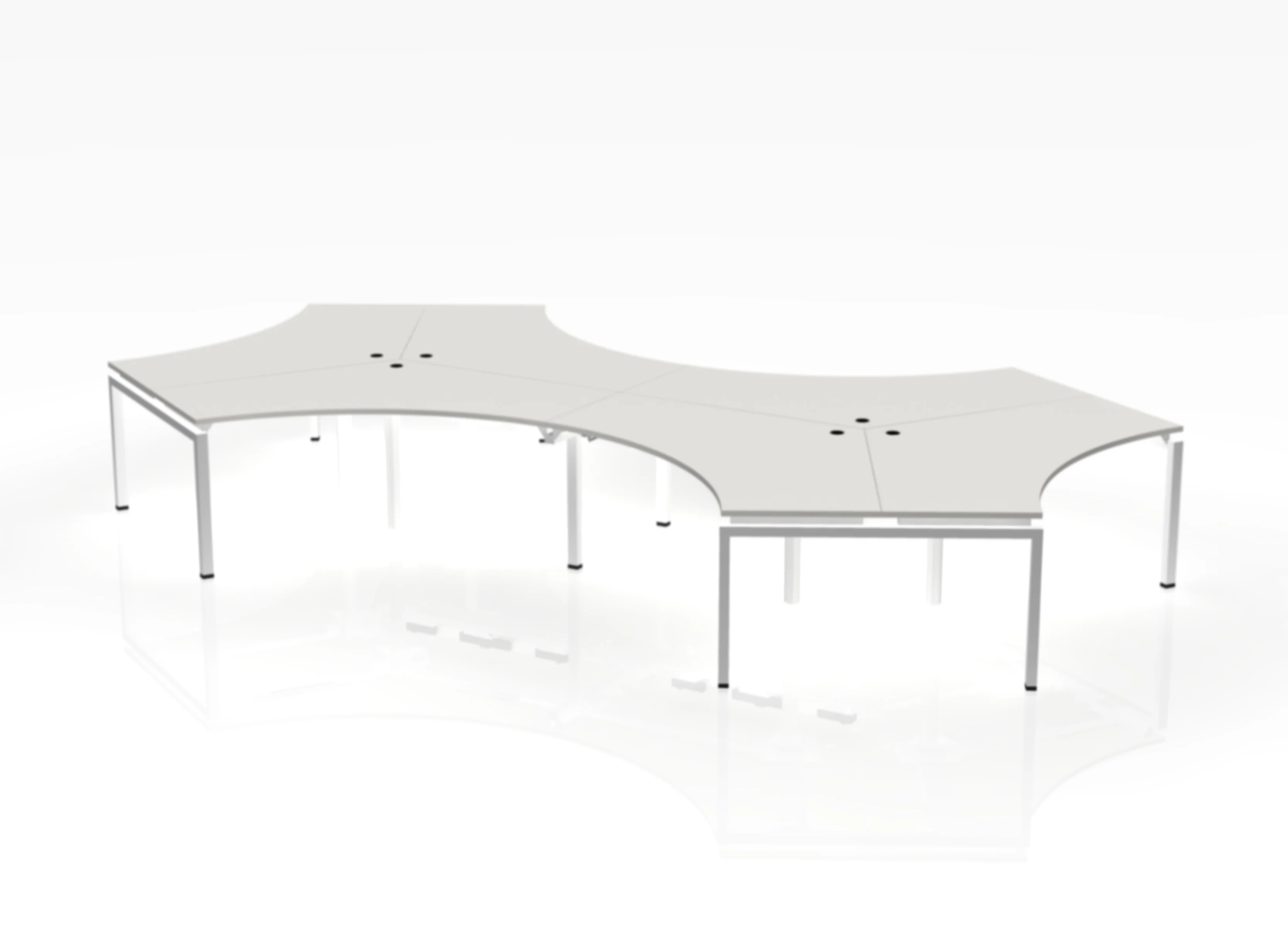 120 Jot Desk - Pod of 6 - Image 12