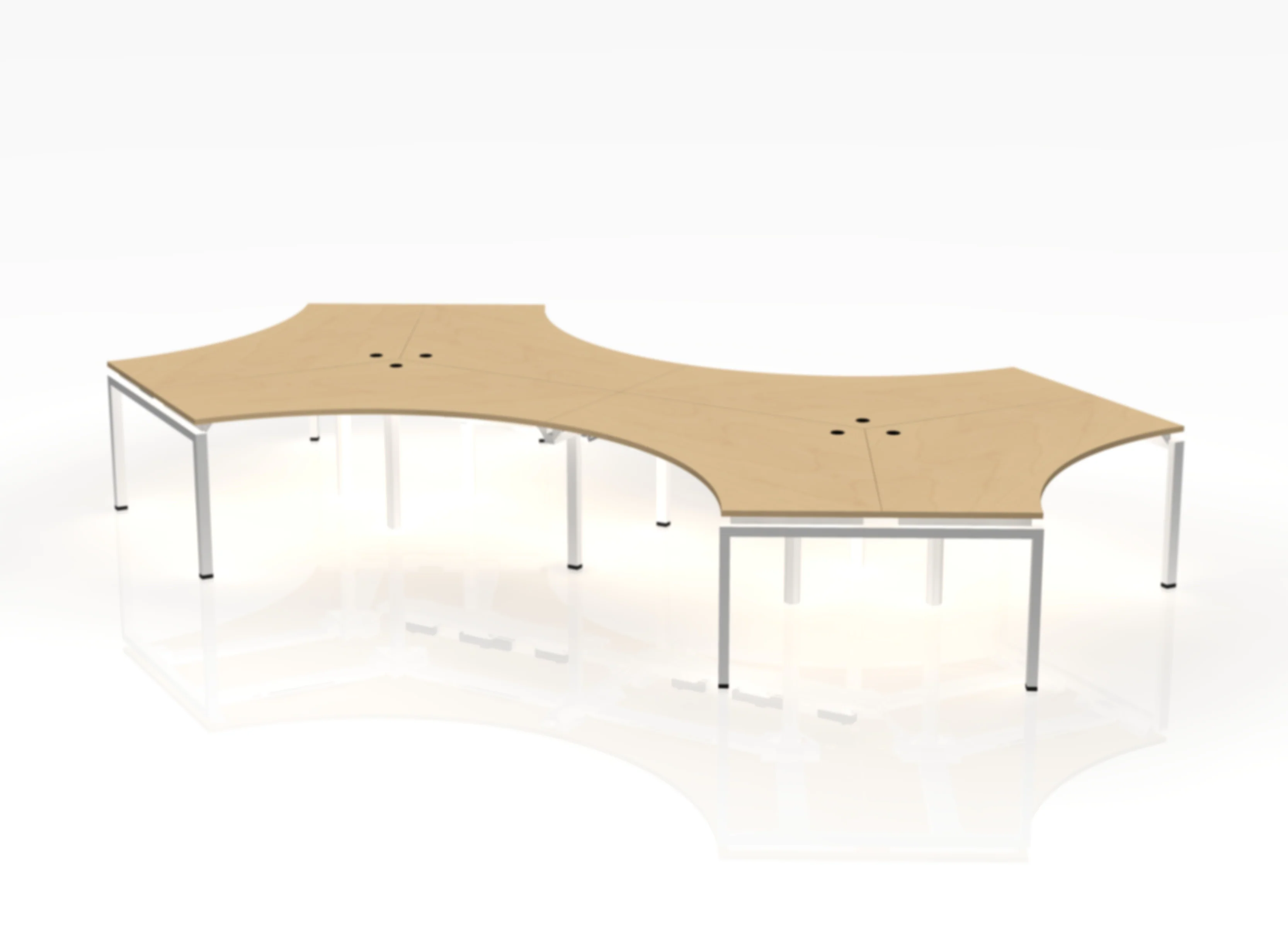 120 Jot Desk - Pod of 6 - Image 15