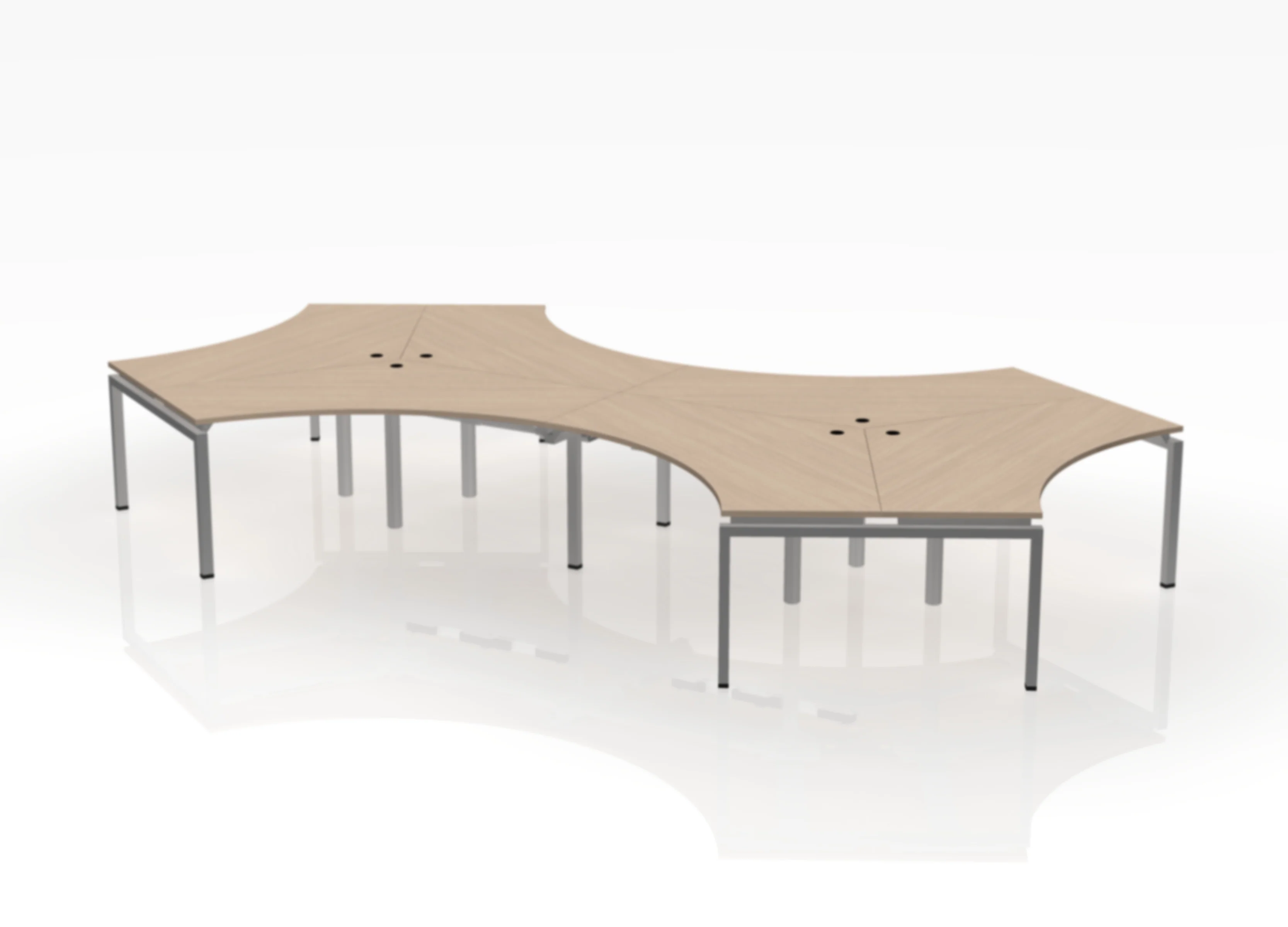 120 Jot Desk - Pod of 6 - Image 16