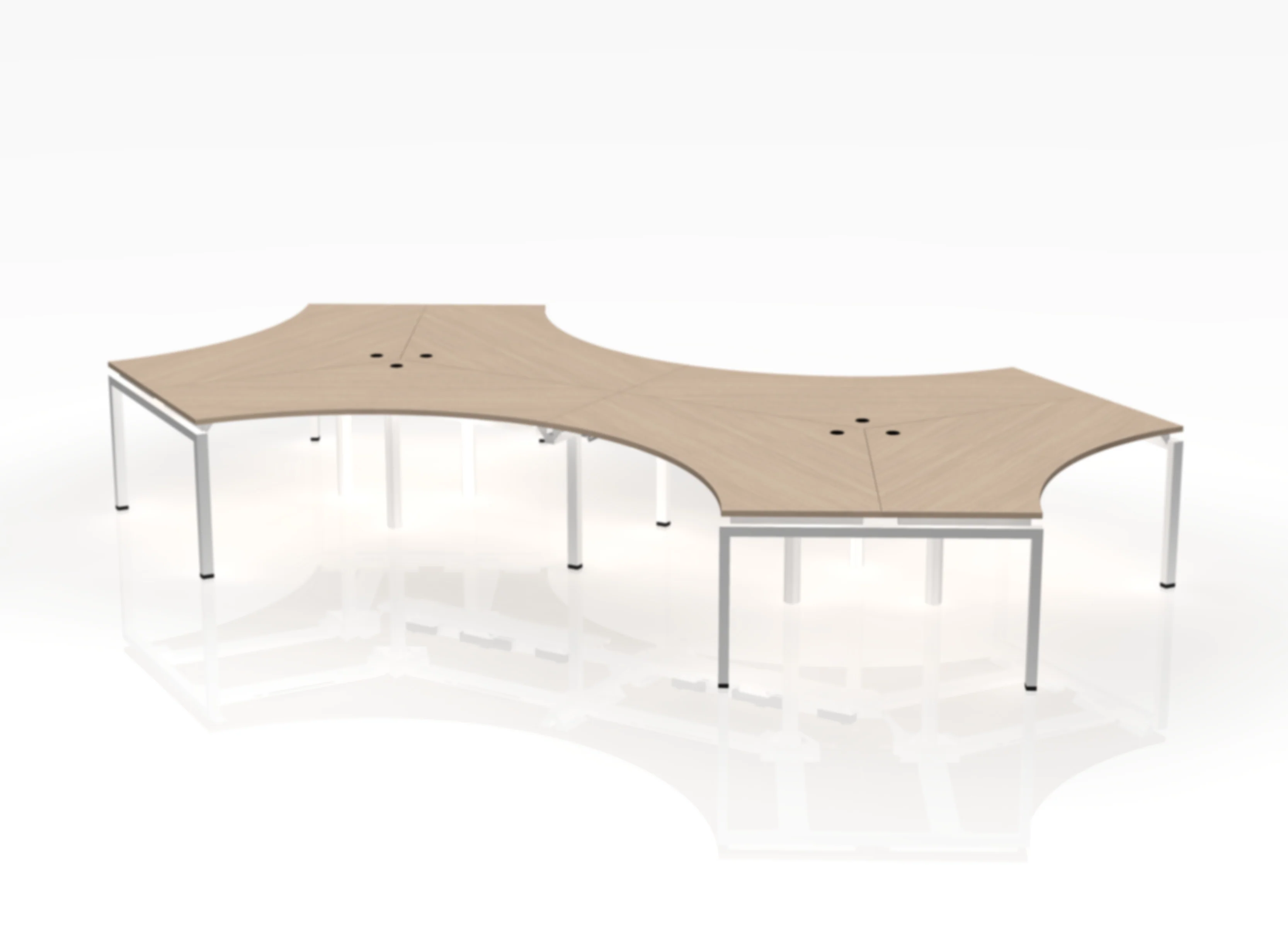 120 Jot Desk - Pod of 6 - Image 17
