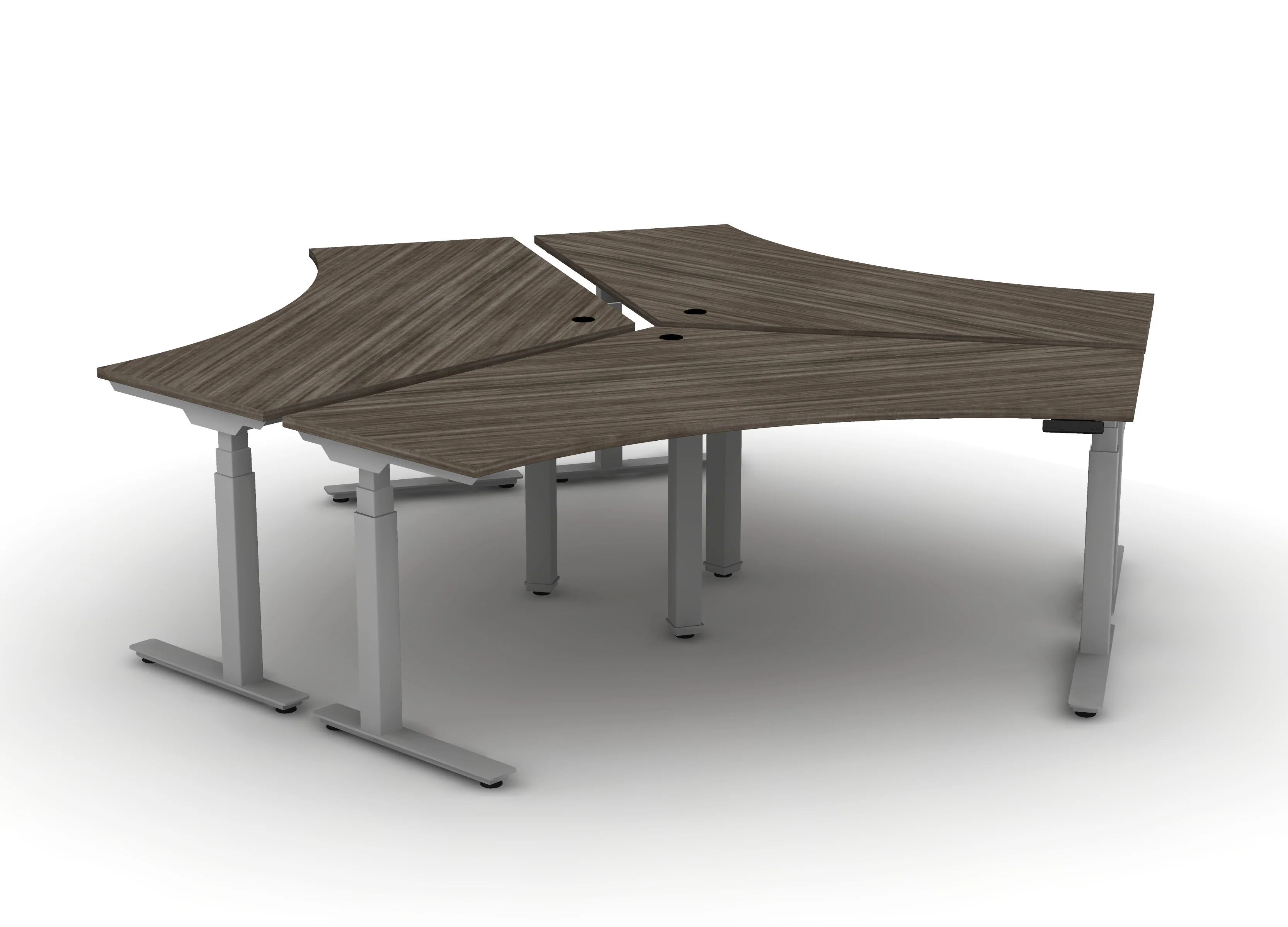 120 Think Desk (sit to stand) - Pod of 3 - Image 10