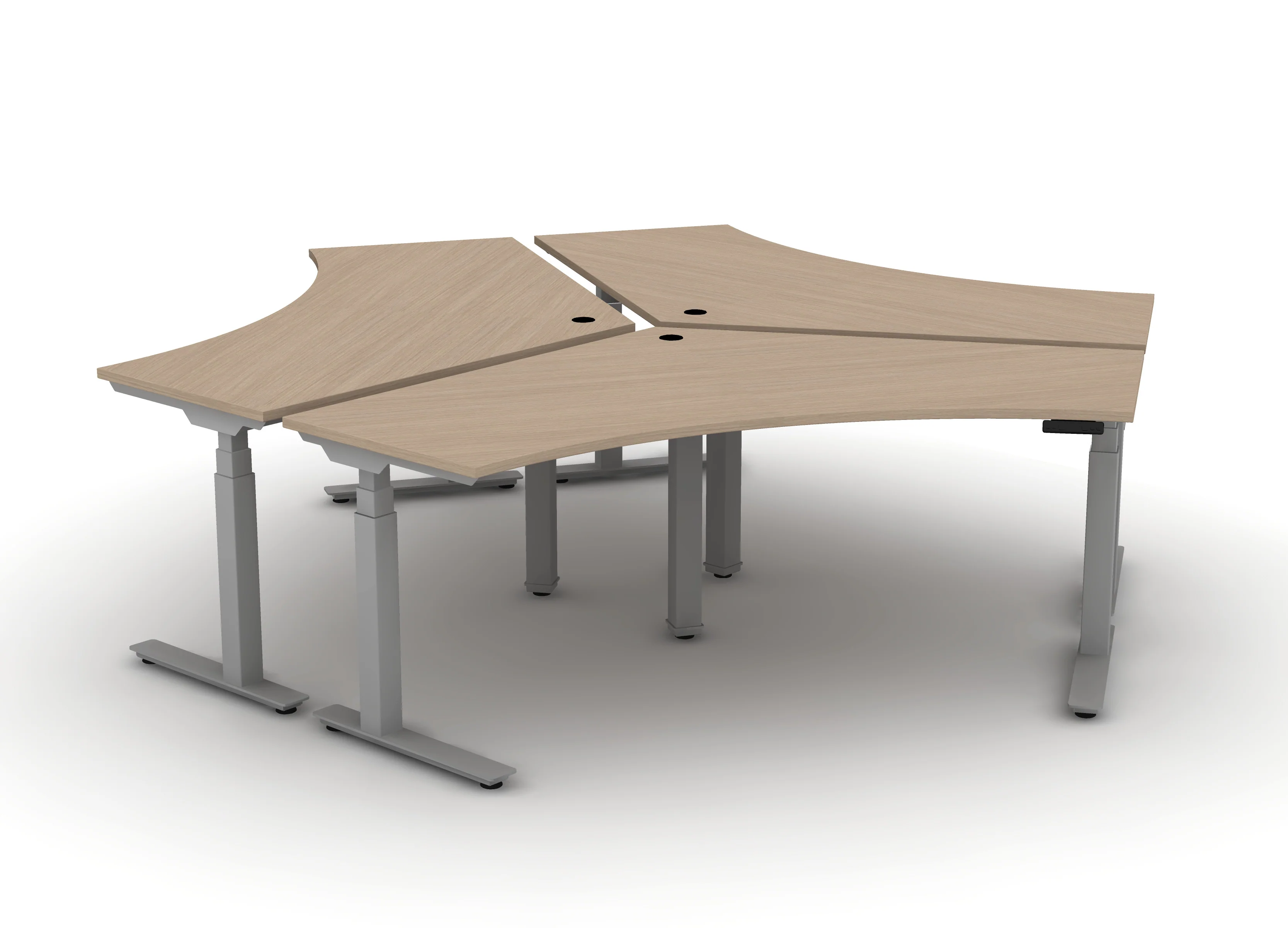 120 Think Desk (sit to stand) - Pod of 3 - Image 15