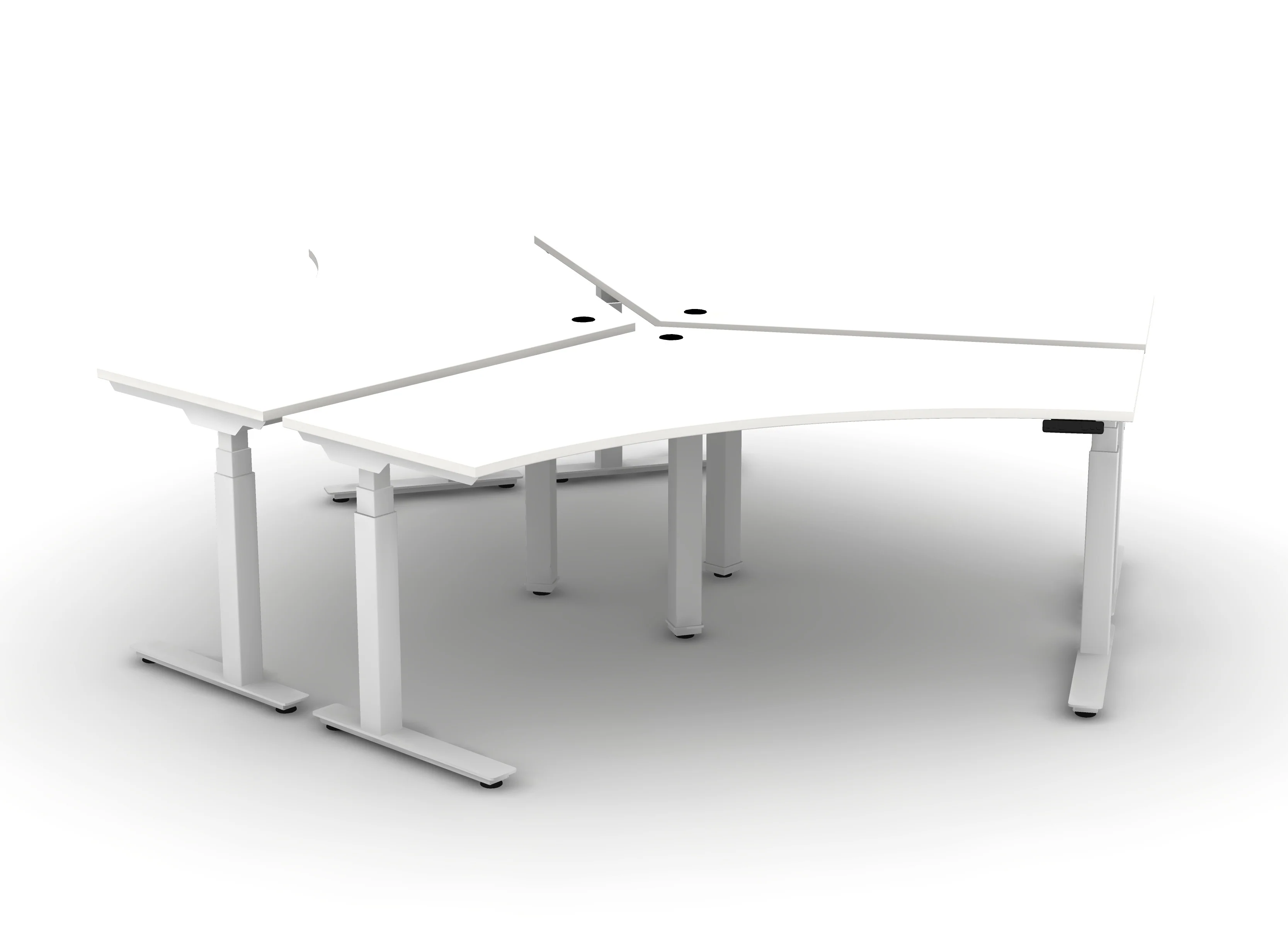120 Think Desk (sit to stand) - Pod of 3 - Image 6