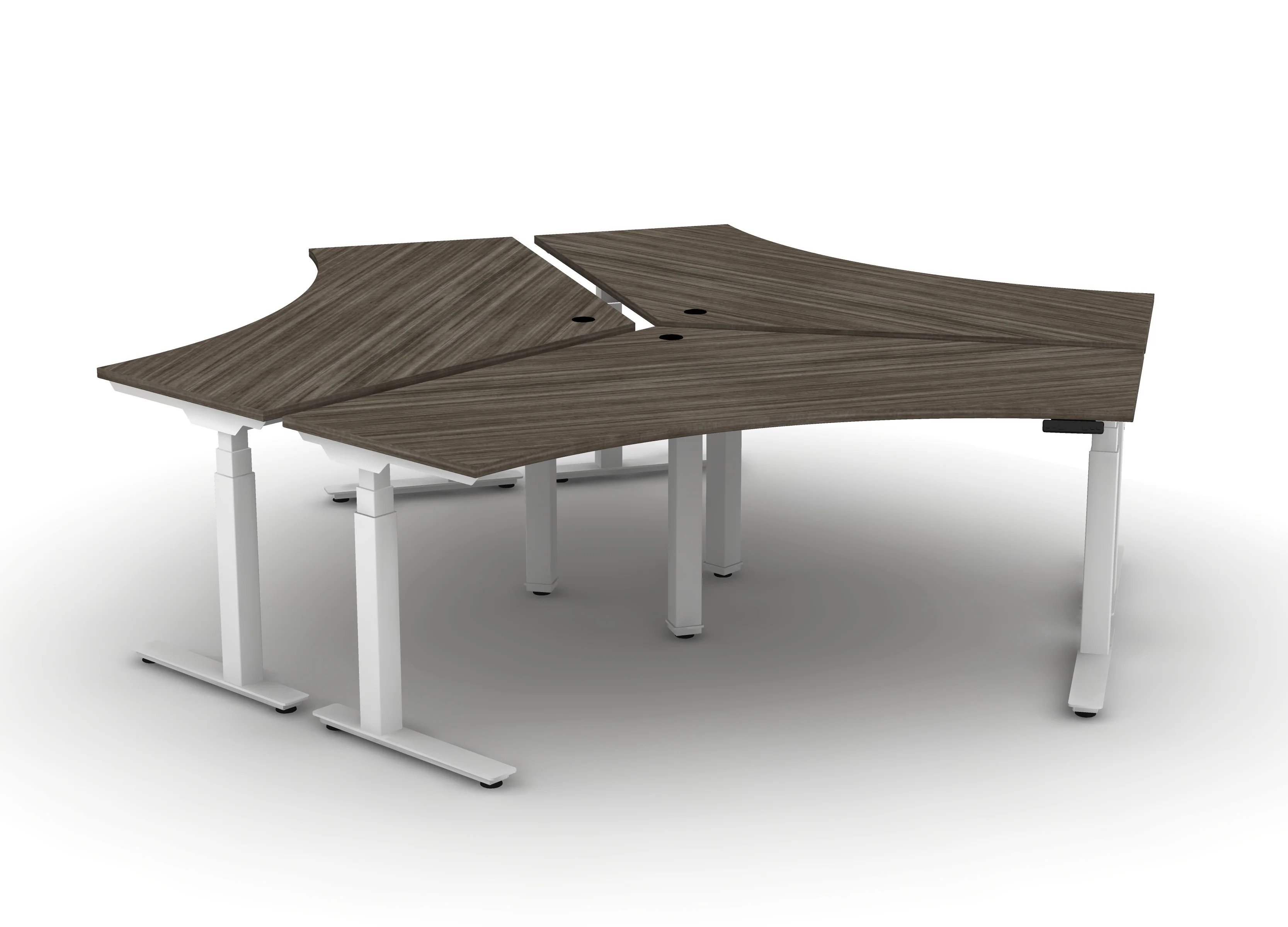 120 Think Desk (sit to stand) - Pod of 3 - Image 9