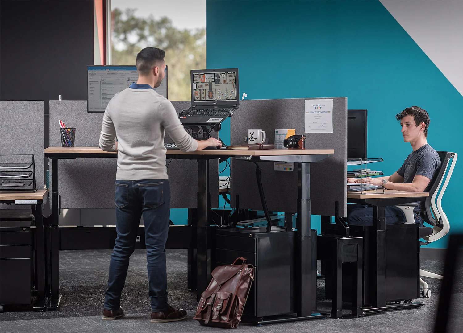 120 Think Desk Bundle (sit to stand) - Pod of 6 - Image 3