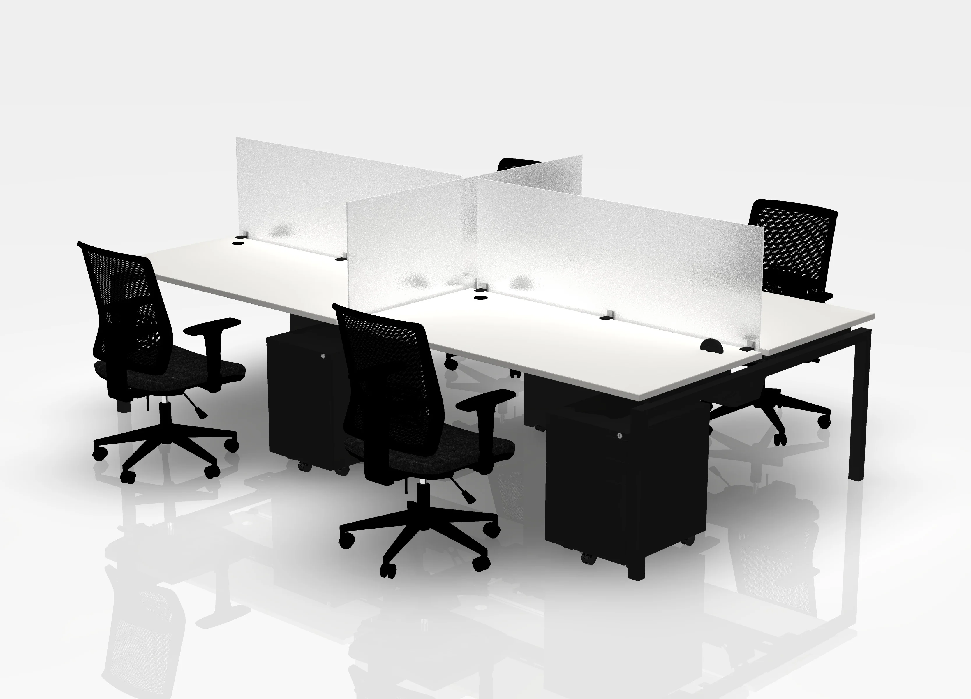 30" Jot Desk Bundle - Pod of 4 - Image 12