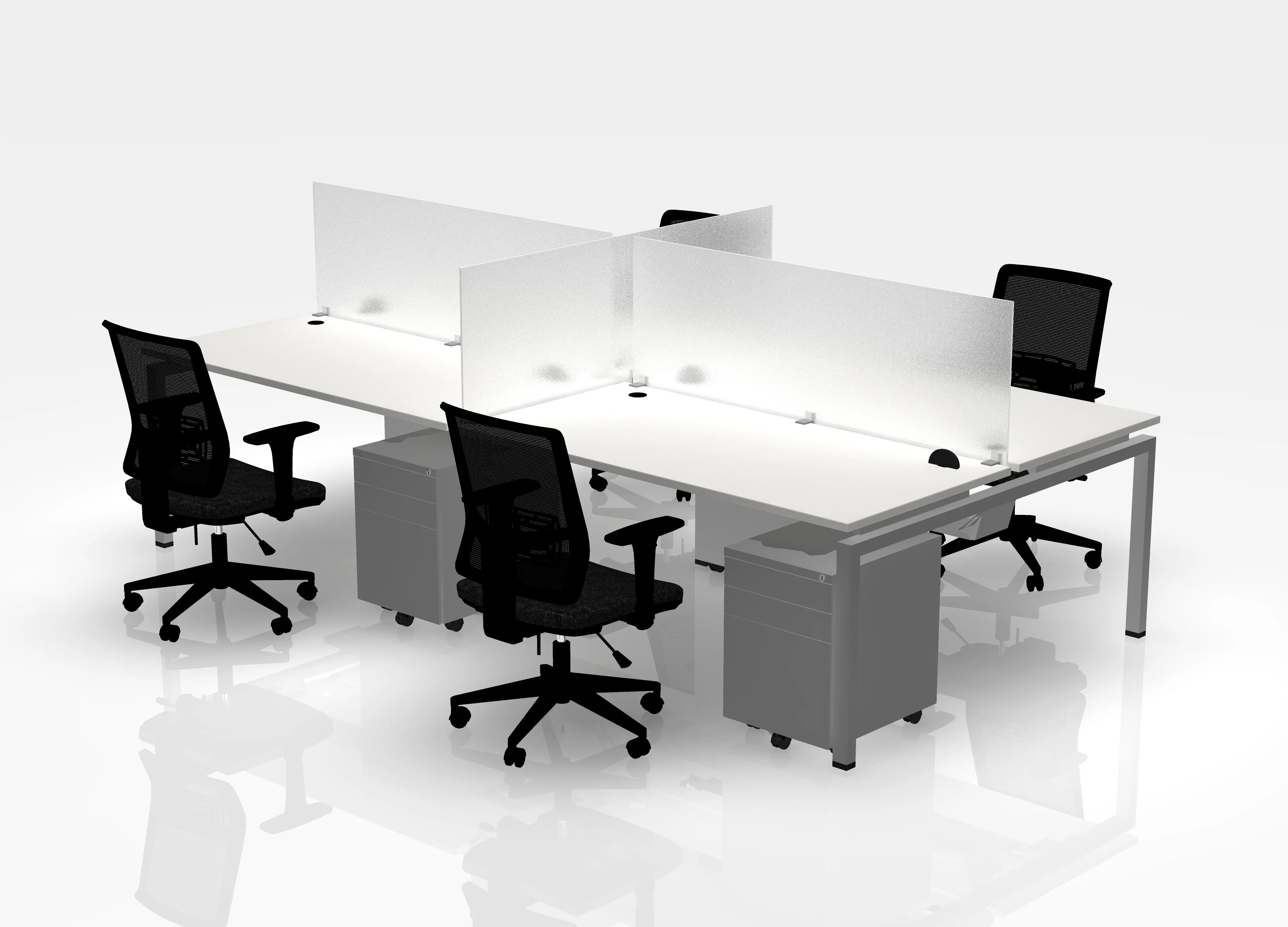 30" Jot Desk Bundle - Pod of 4 - Image 23