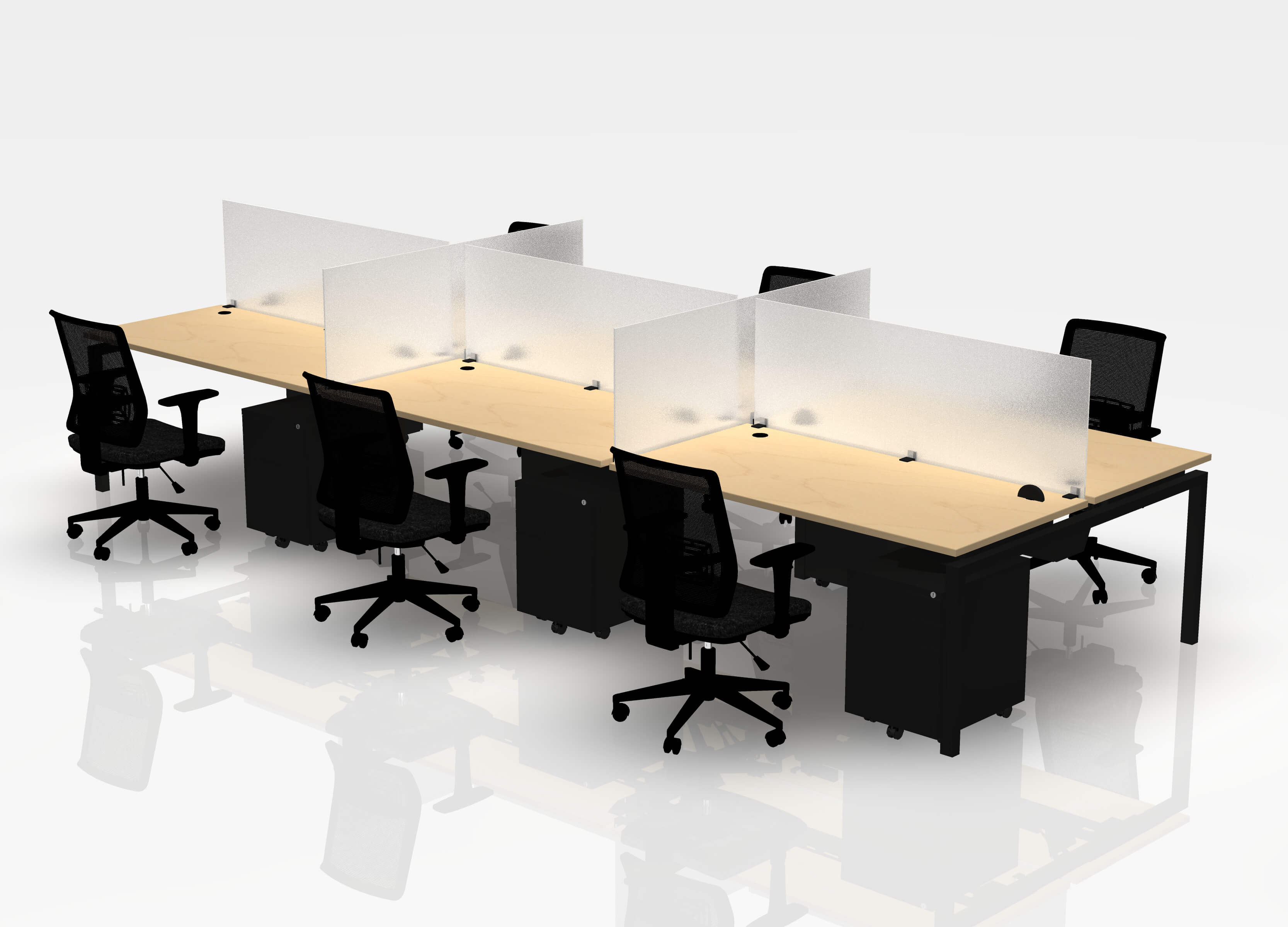 30" Jot Desk Bundle - Pod of 6 - Image 15