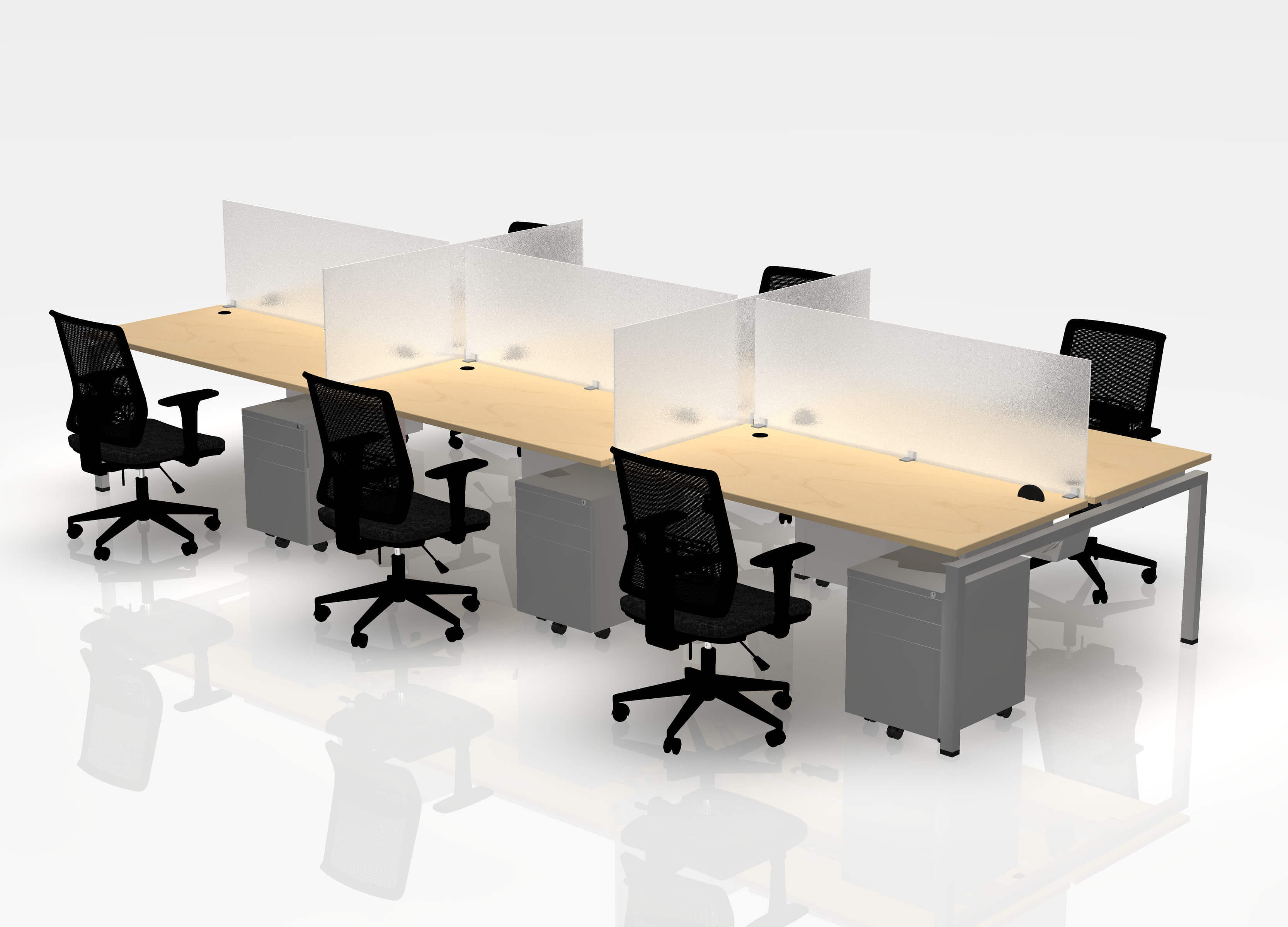 30" Jot Desk Bundle - Pod of 6 - Image 16