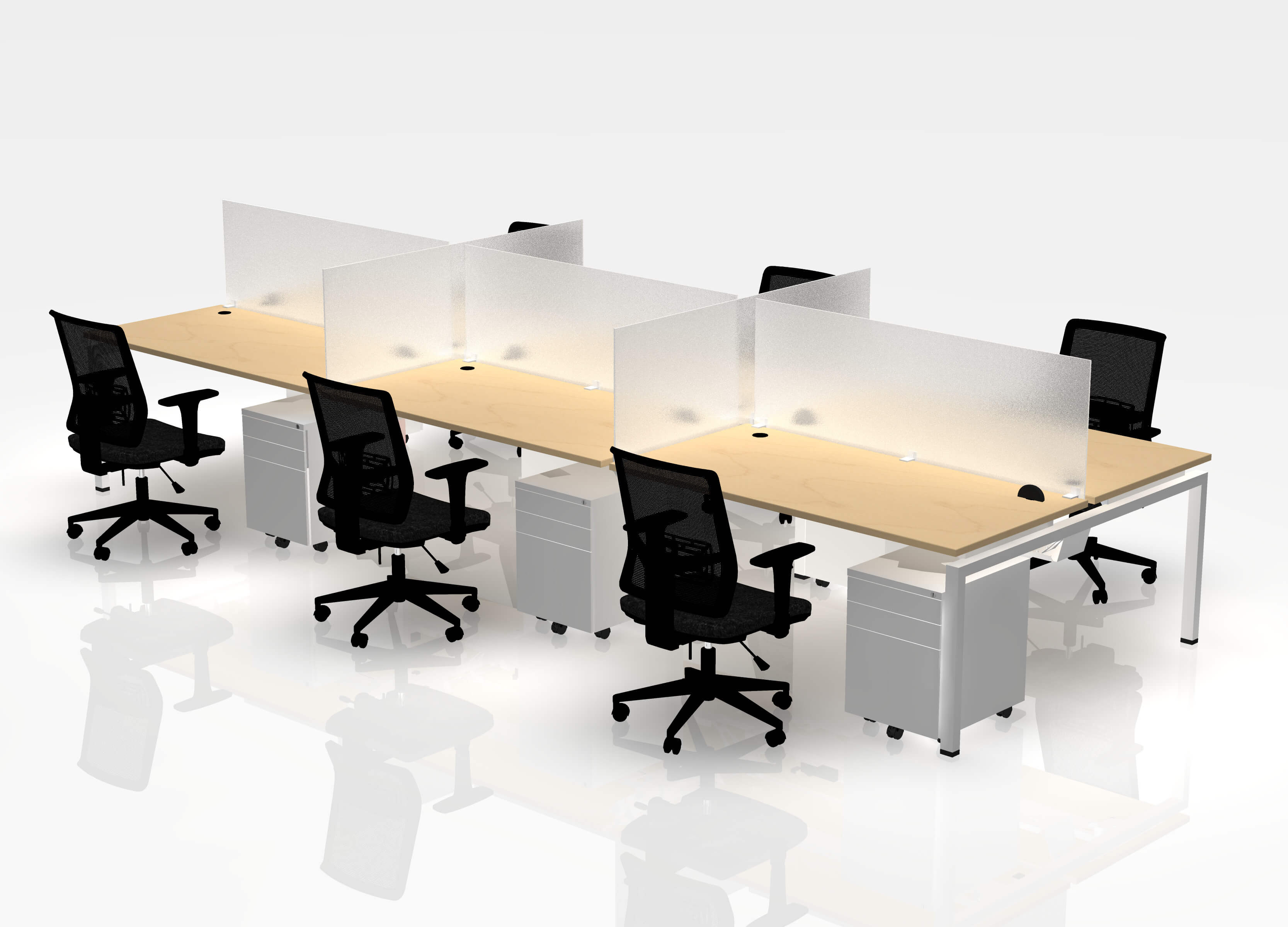 30" Jot Desk Bundle - Pod of 6 - Image 17
