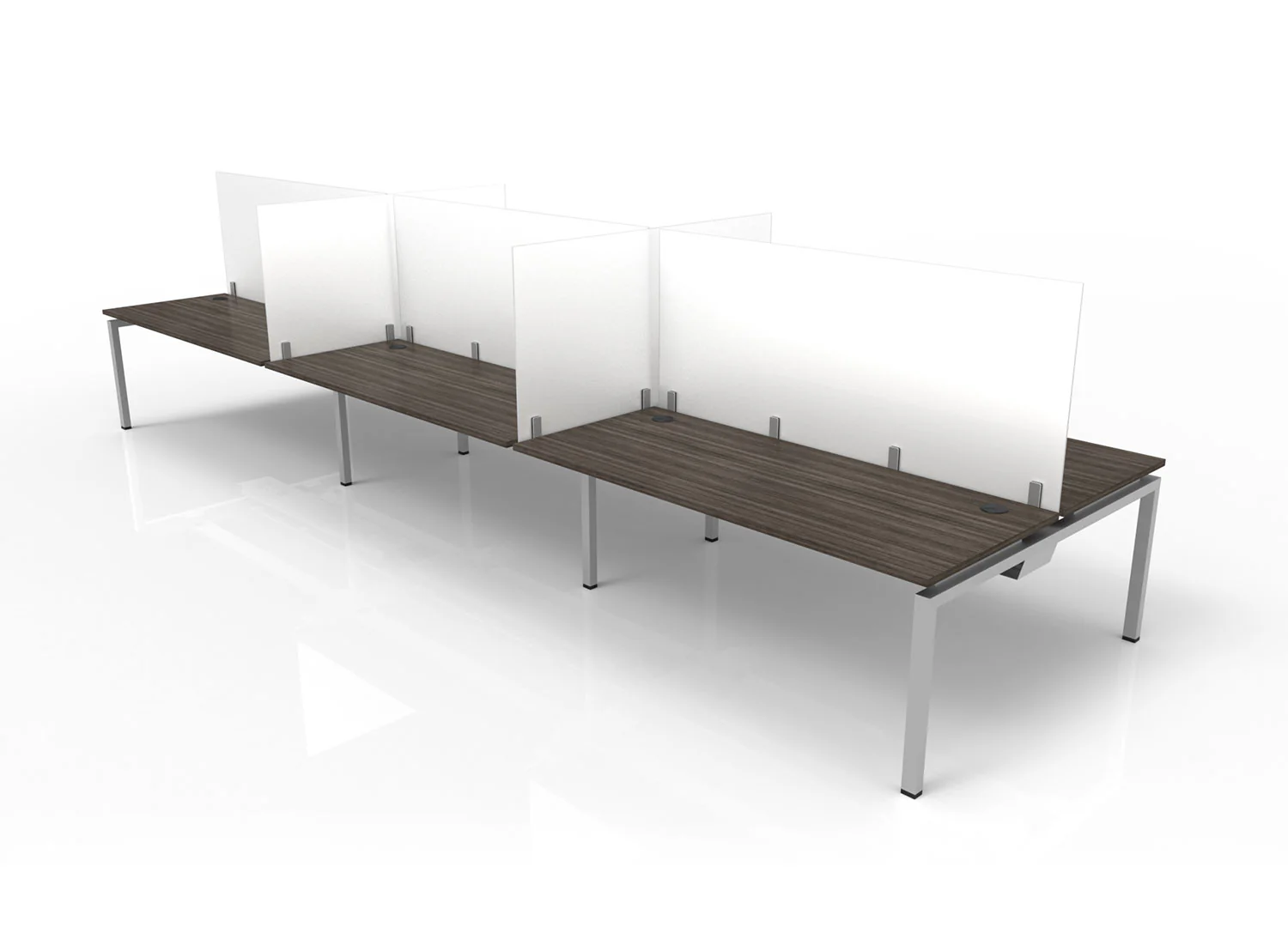 Dry Erase Frosted Glass Dividers - 30" High - Image 3
