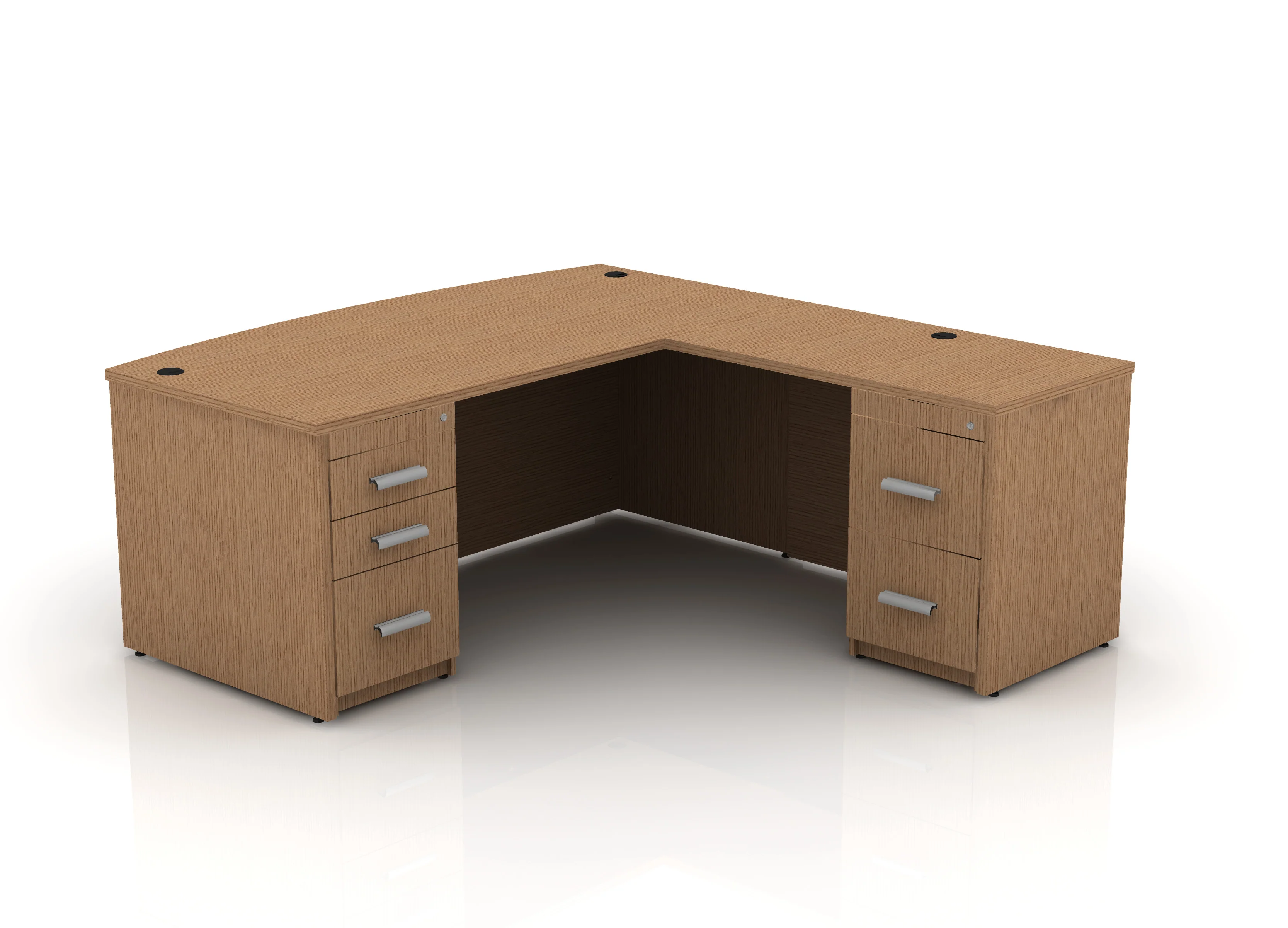 EDGE 71" Bow-Front L-Shape Desk - Image 23