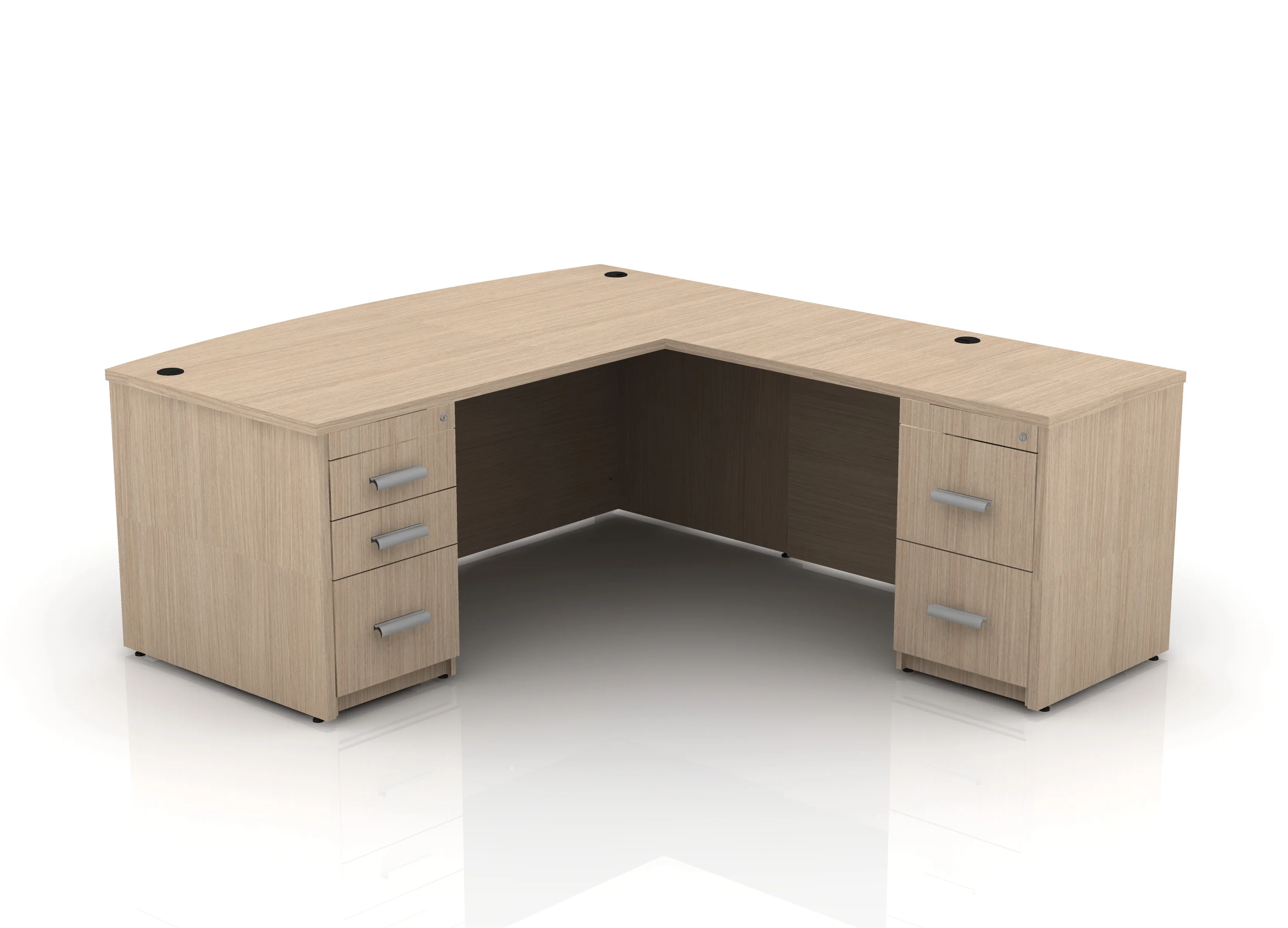 EDGE 71" Bow-Front L-Shape Desk - Image 31