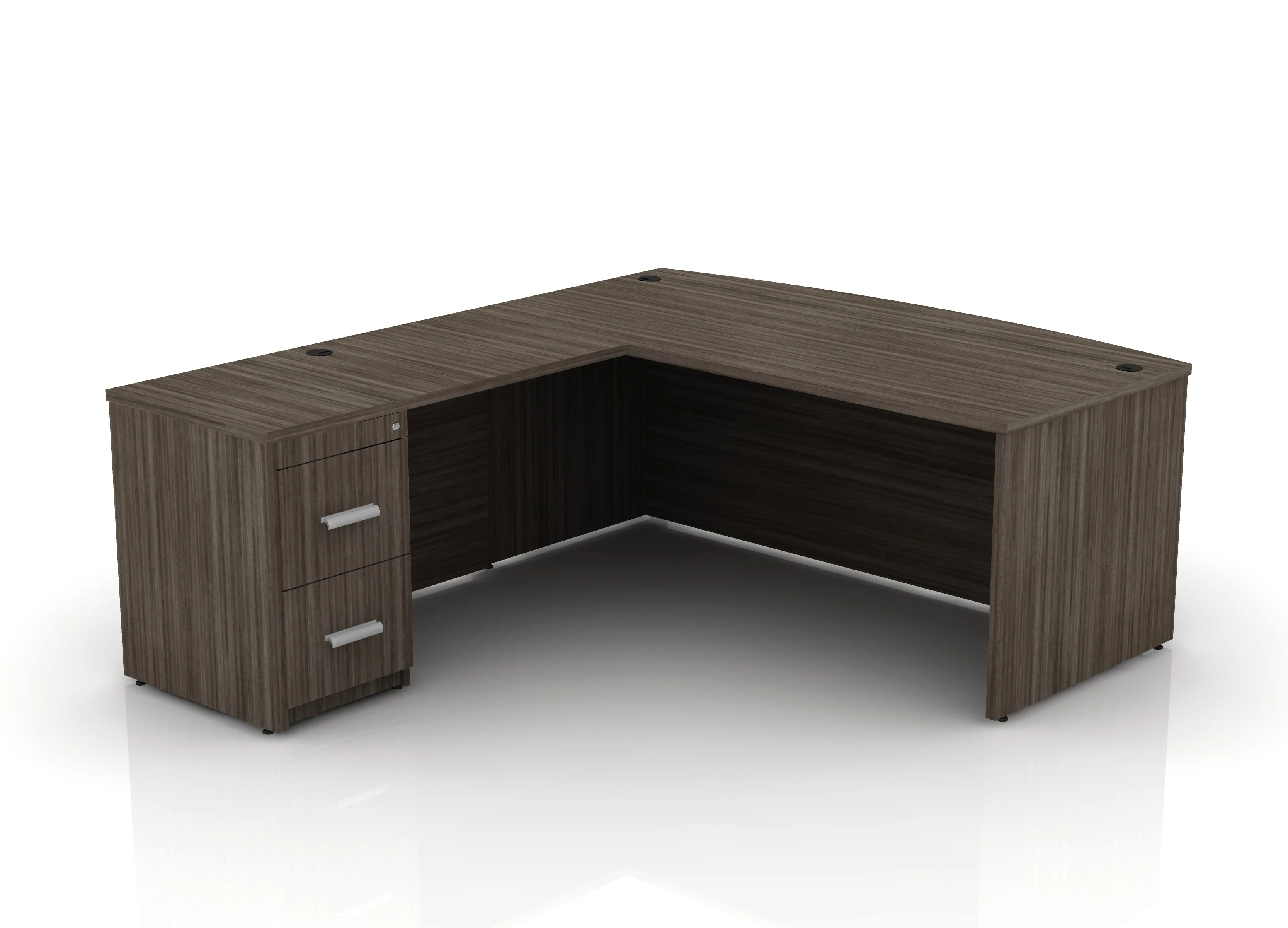 EDGE 71" Bow-Front L-Shape Desk - Image 35