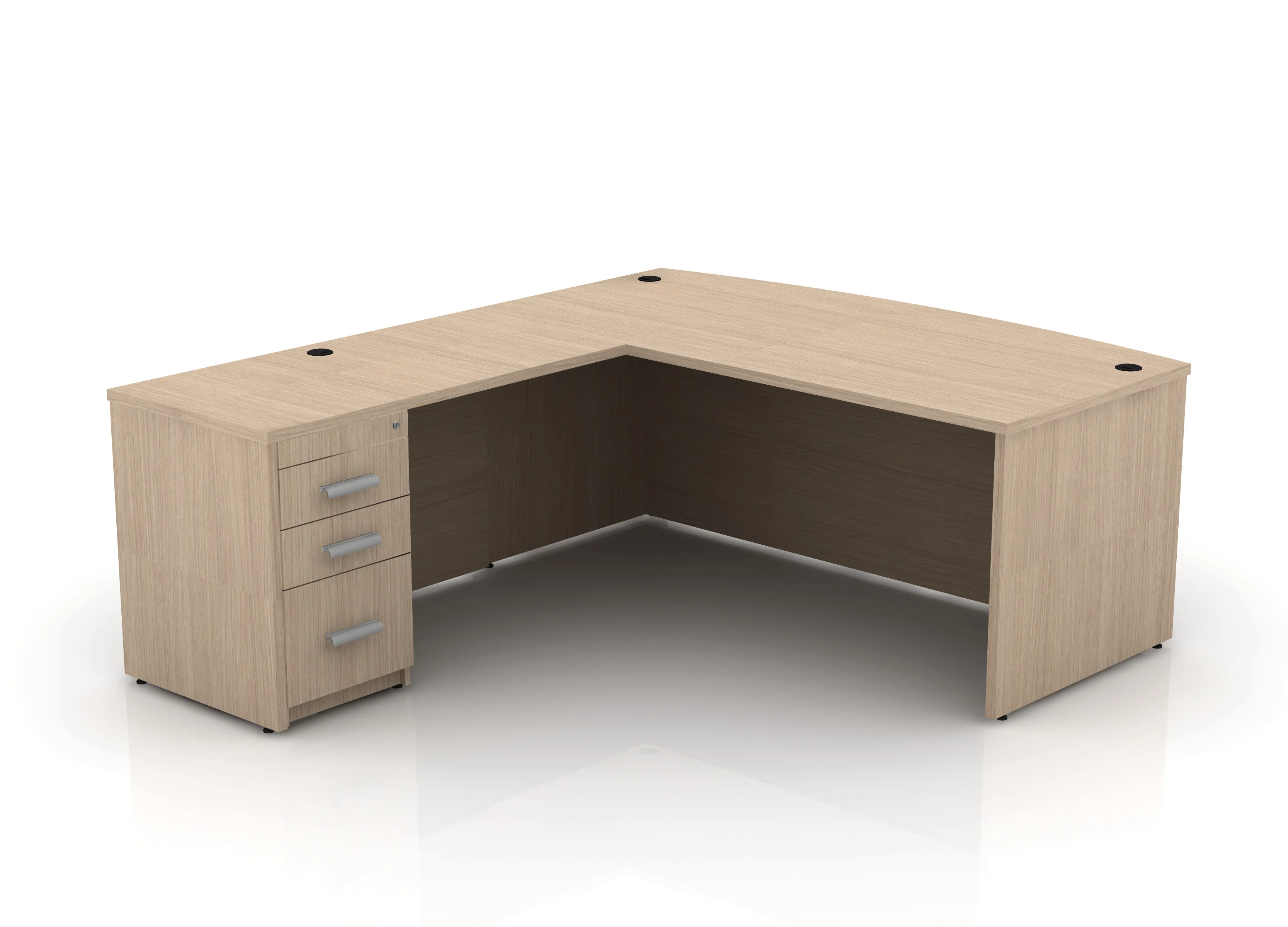 EDGE 71" Bow-Front L-Shape Desk - Image 44