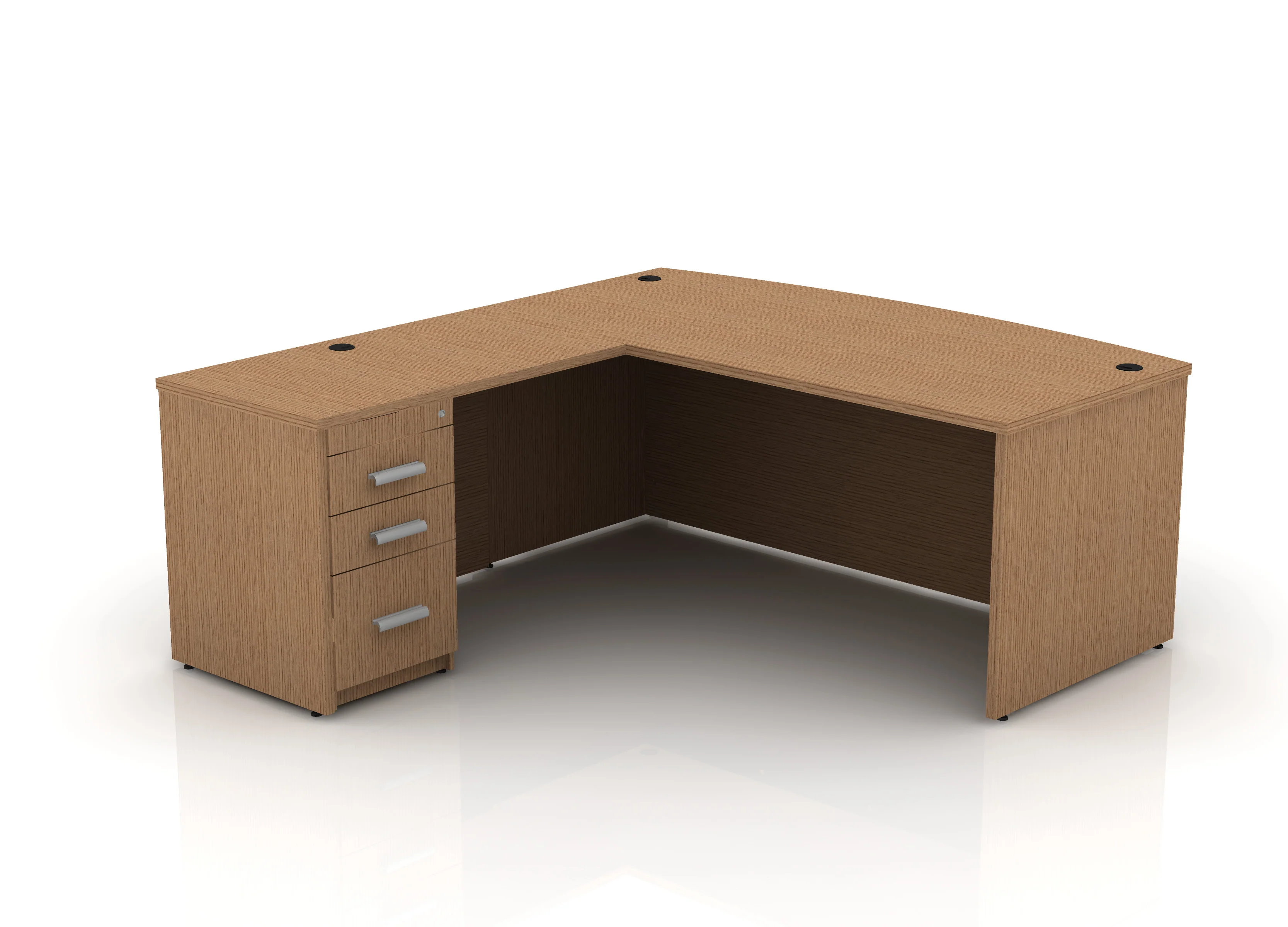EDGE 71" Bow-Front L-Shape Desk - Image 46