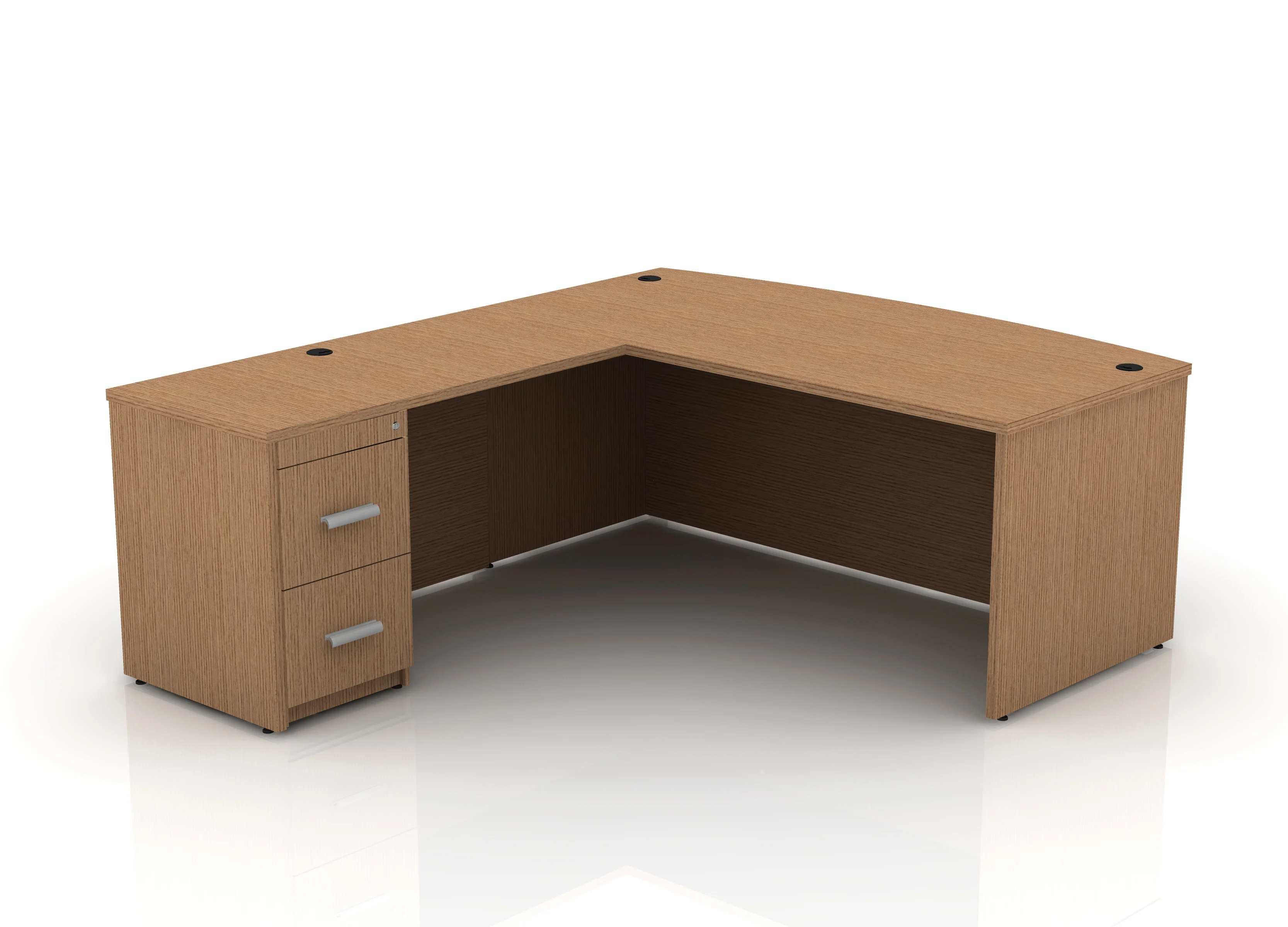 EDGE 71" Bow-Front L-Shape Desk - Image 47