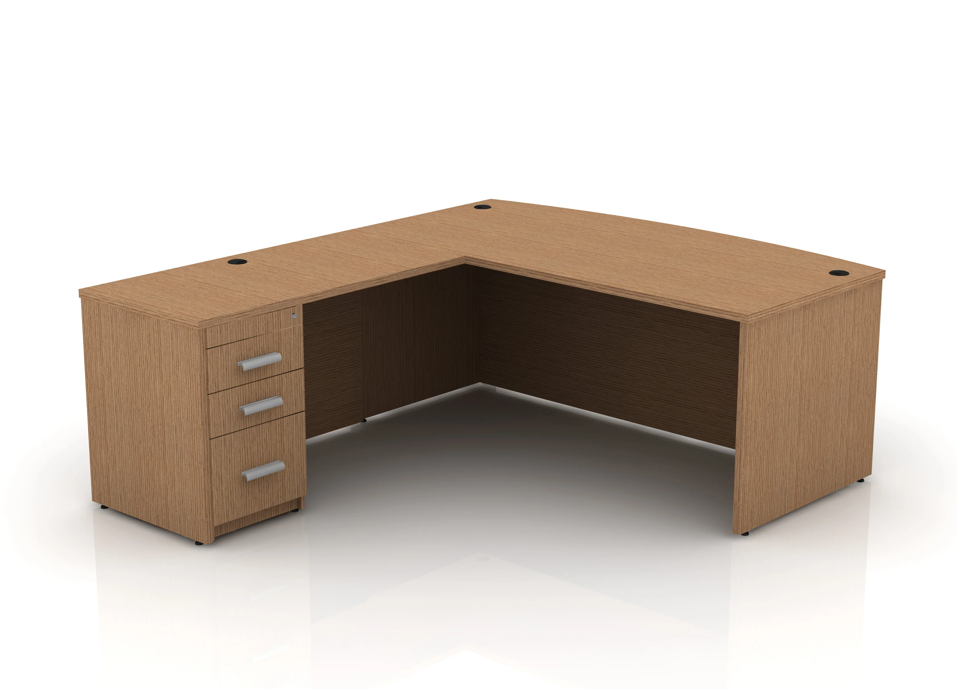 EDGE 71" Bow-Front L-Shape Desk - Image 48