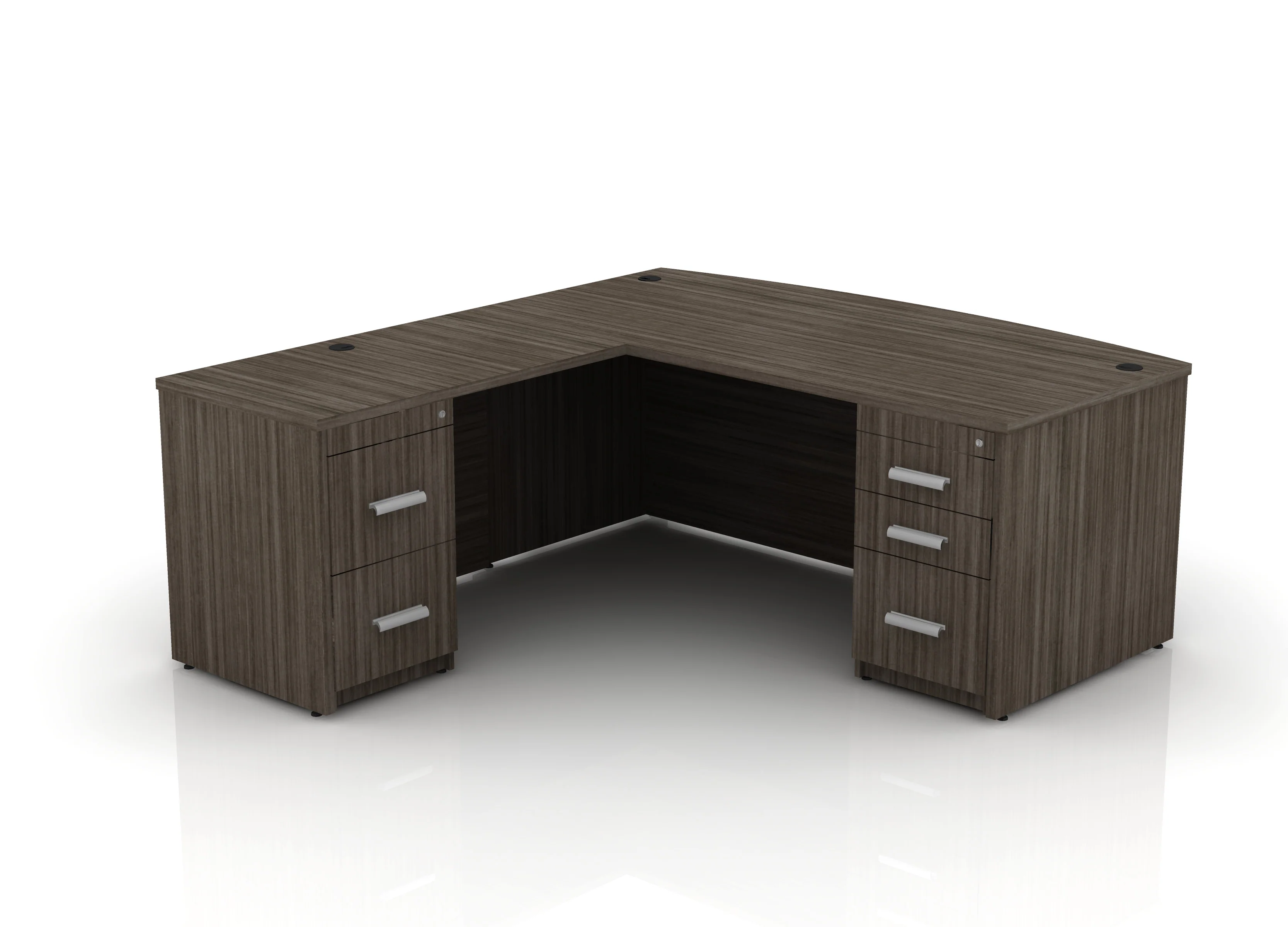EDGE 71" Bow-Front L-Shape Desk - Image 51