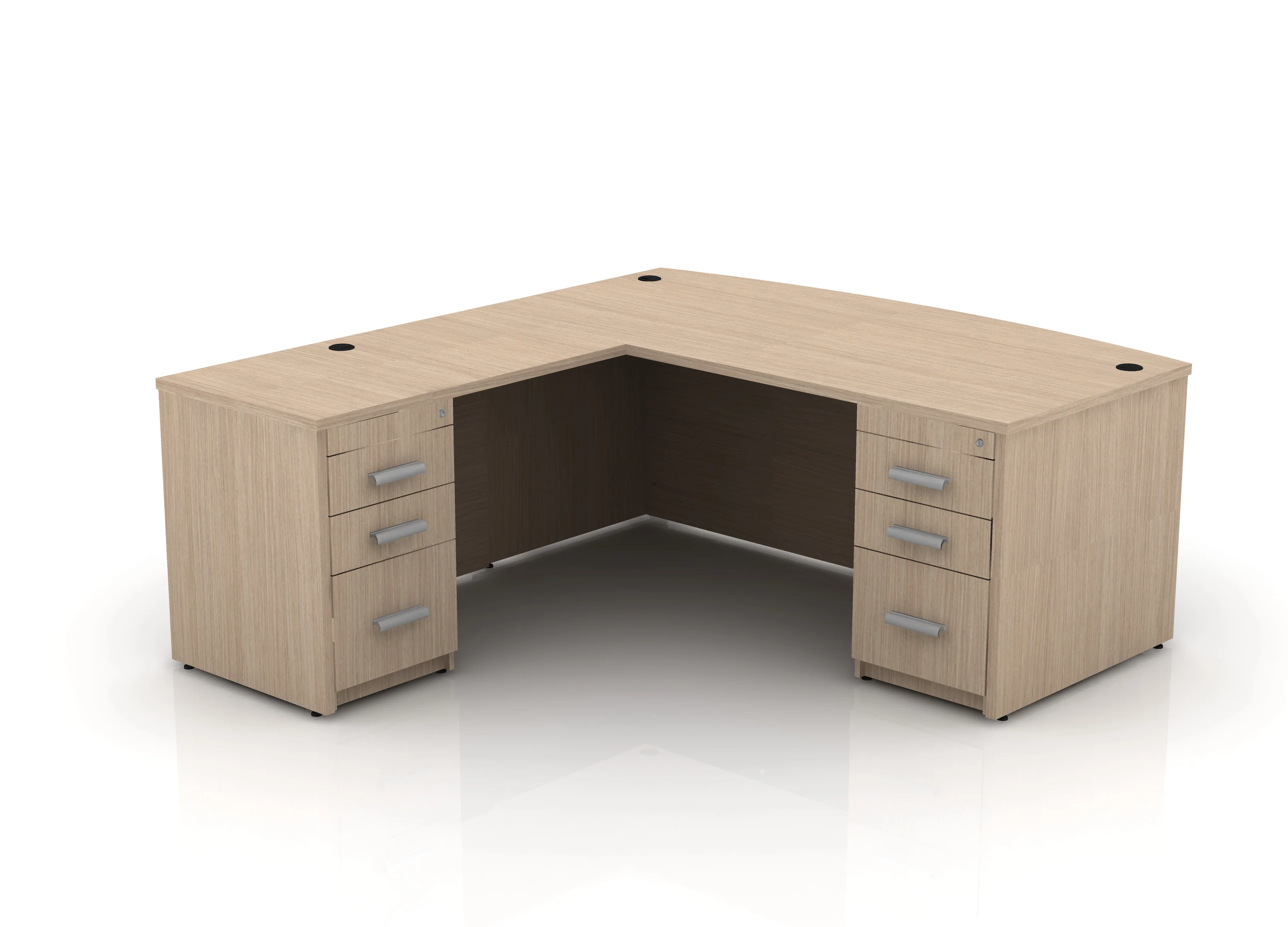 EDGE 71" Bow-Front L-Shape Desk - Image 52