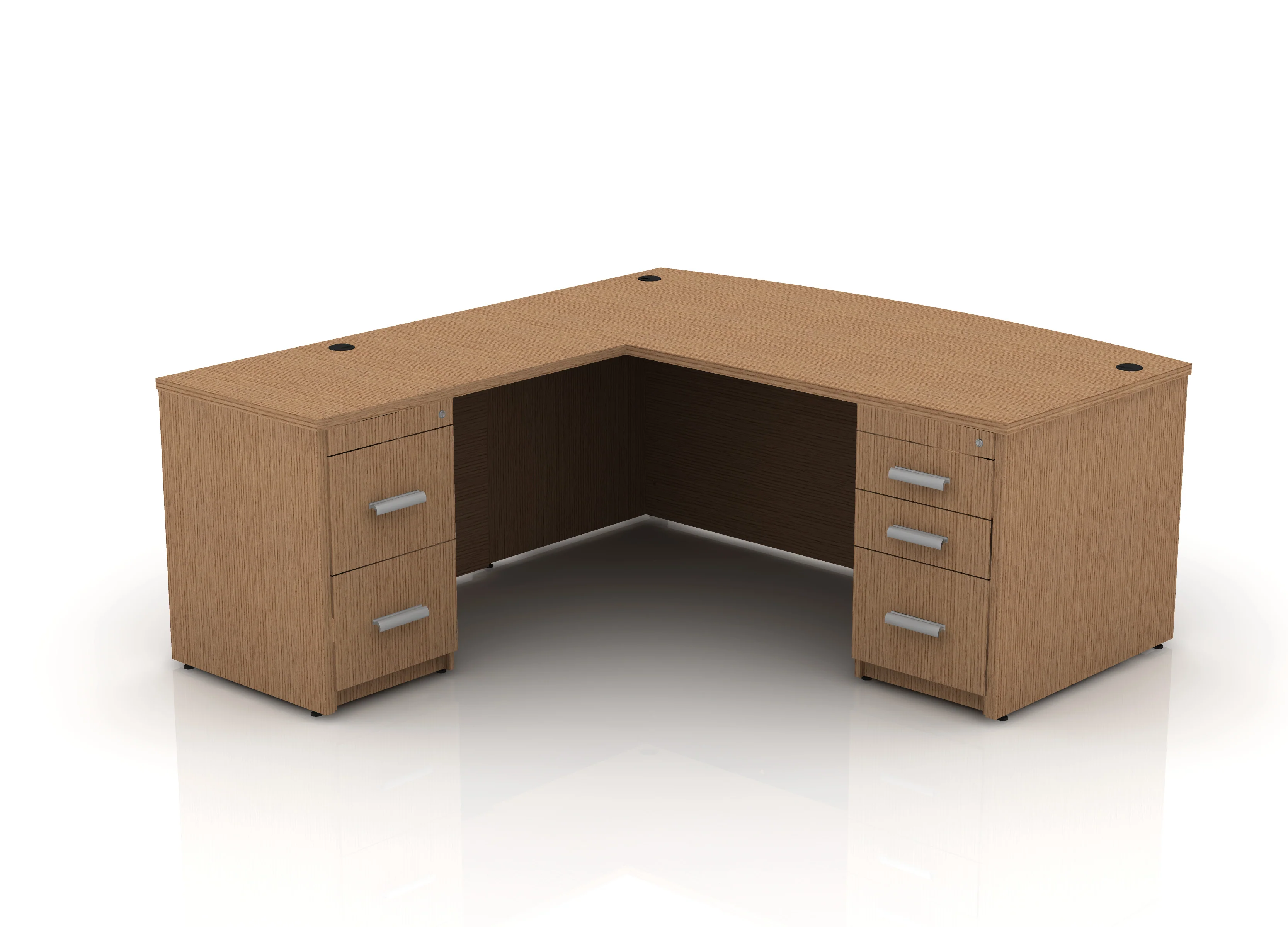 EDGE 71" Bow-Front L-Shape Desk - Image 57