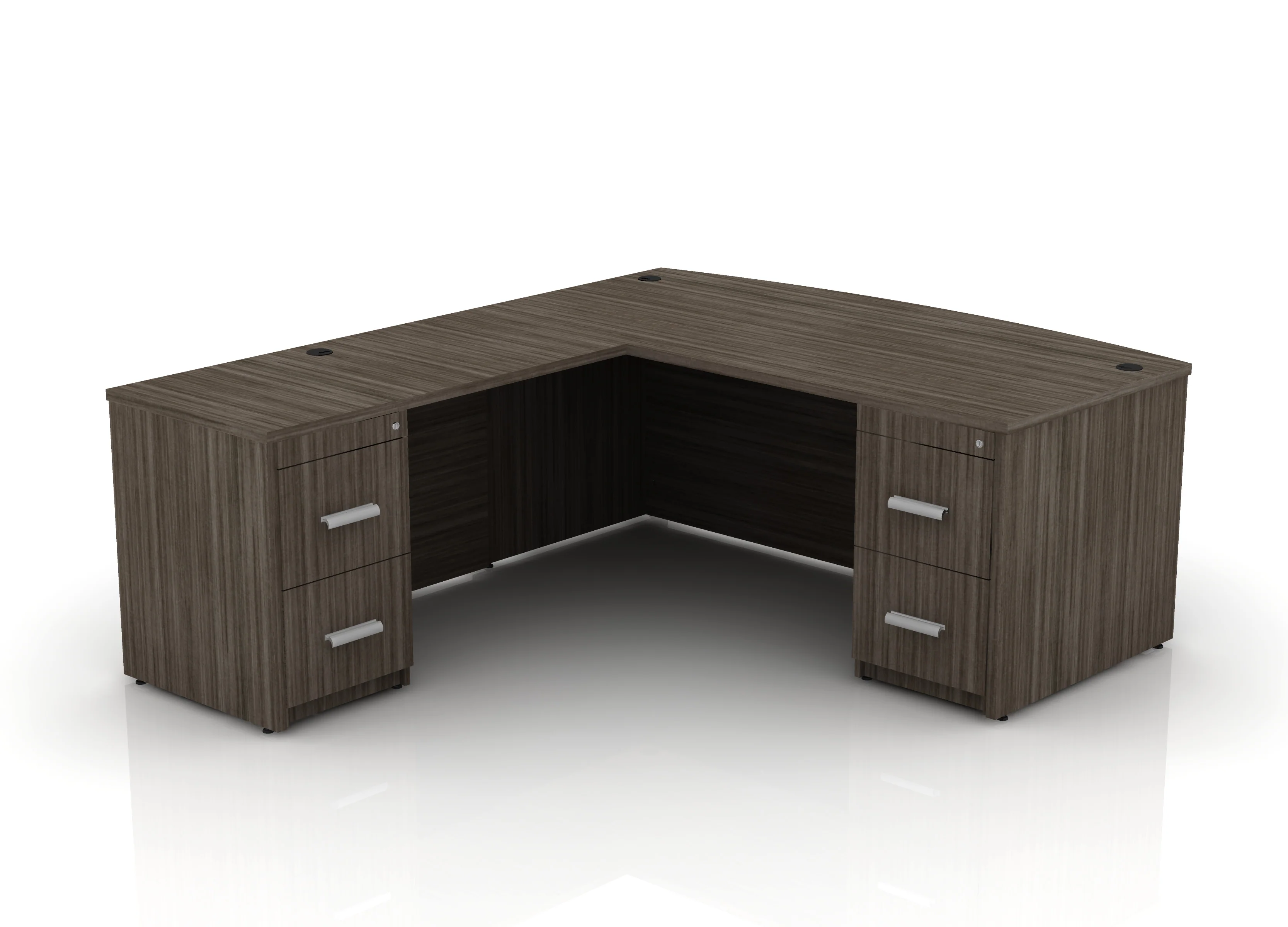 EDGE 71" Bow-Front L-Shape Desk - Image 59