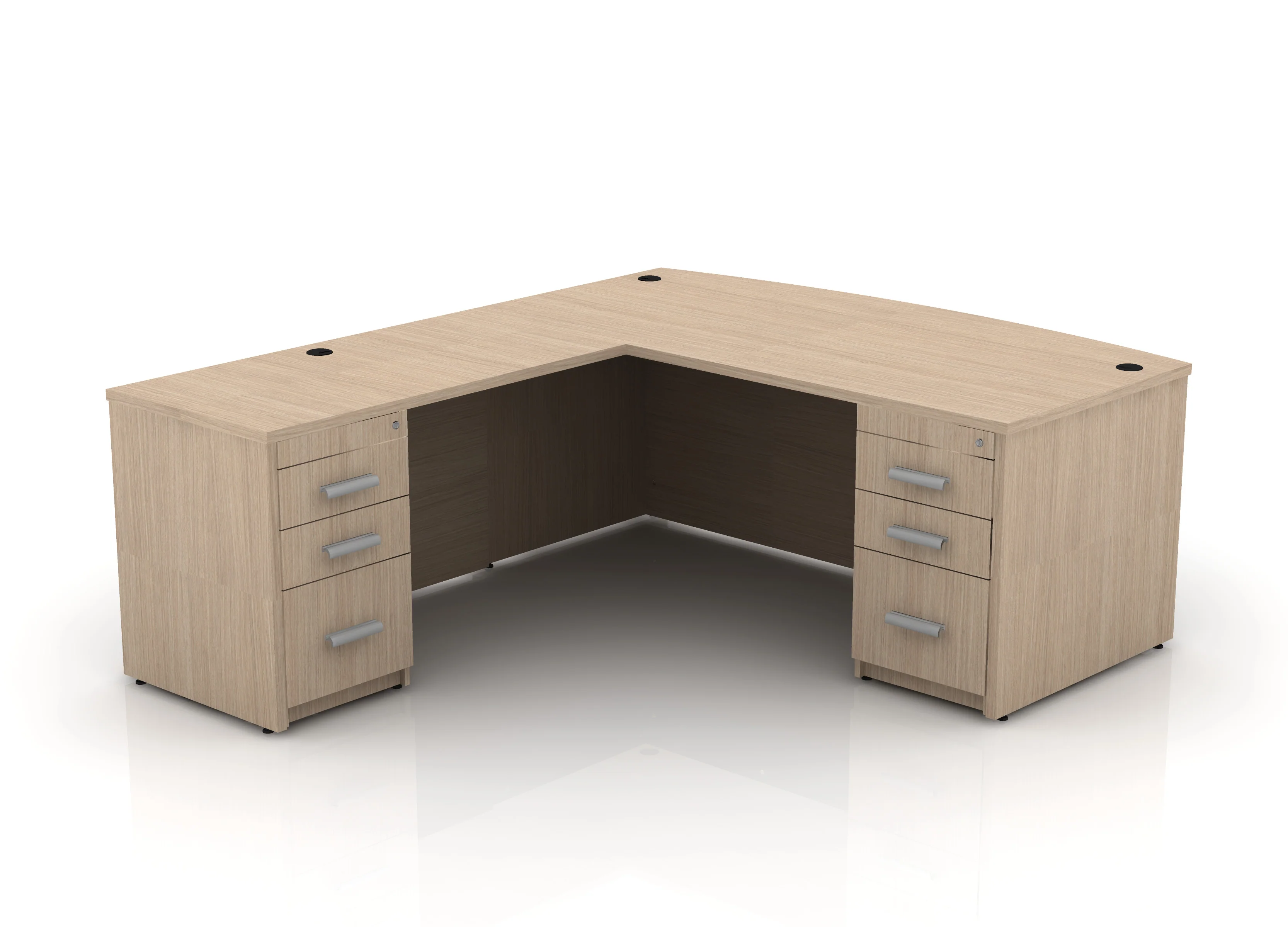 EDGE 71" Bow-Front L-Shape Desk - Image 61