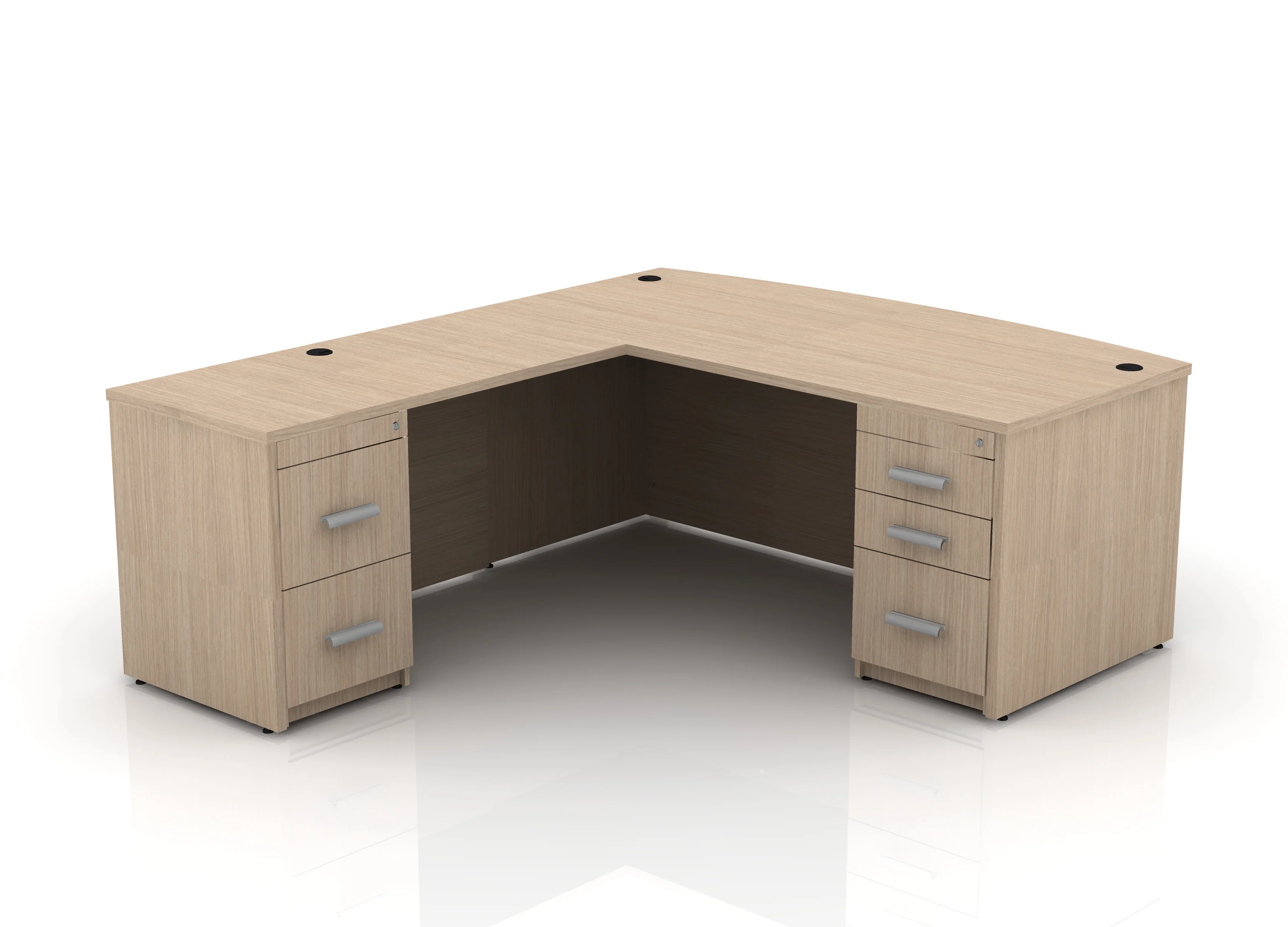 EDGE 71" Bow-Front L-Shape Desk - Image 62