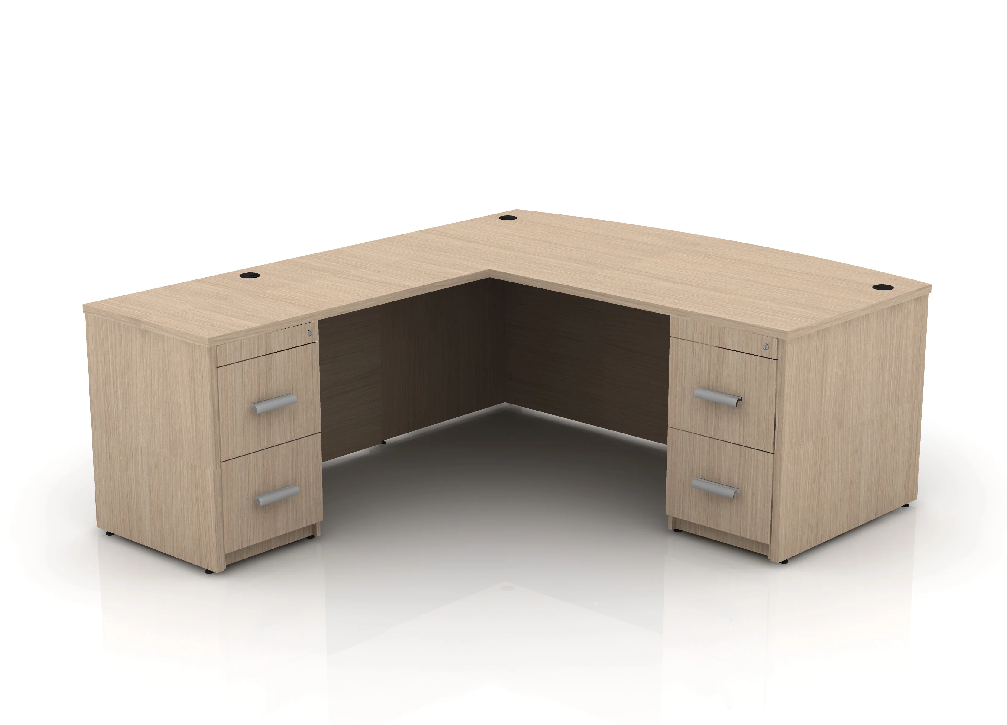 EDGE 71" Bow-Front L-Shape Desk - Image 63