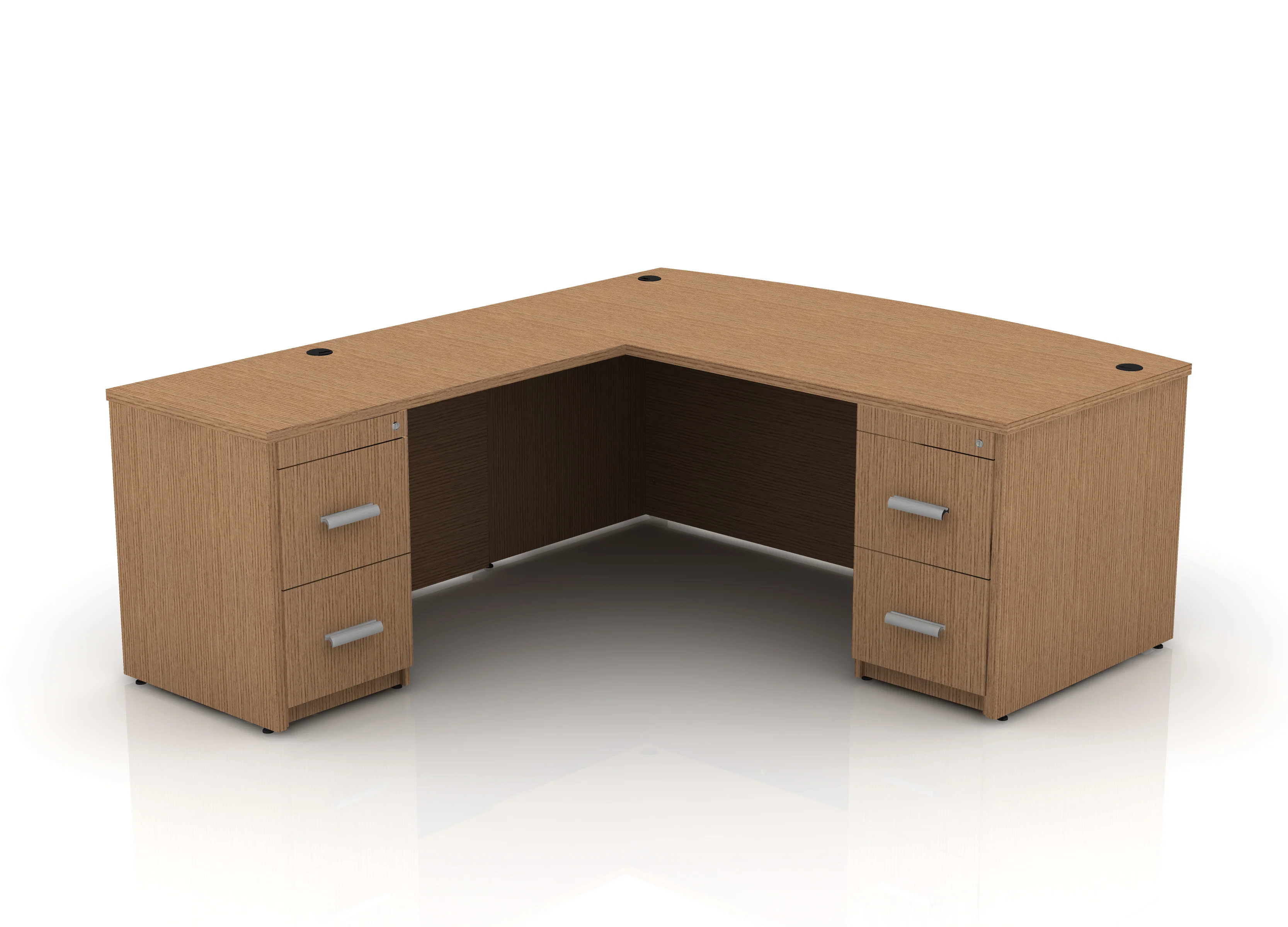 EDGE 71" Bow-Front L-Shape Desk - Image 65