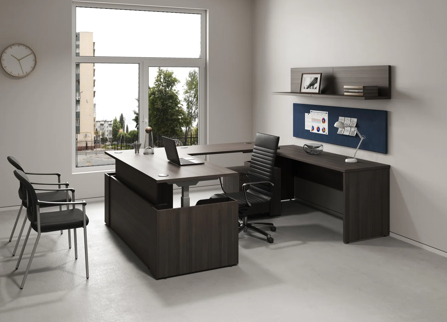 EDGE Height-Adjustable Desk L-Shape - Image 3