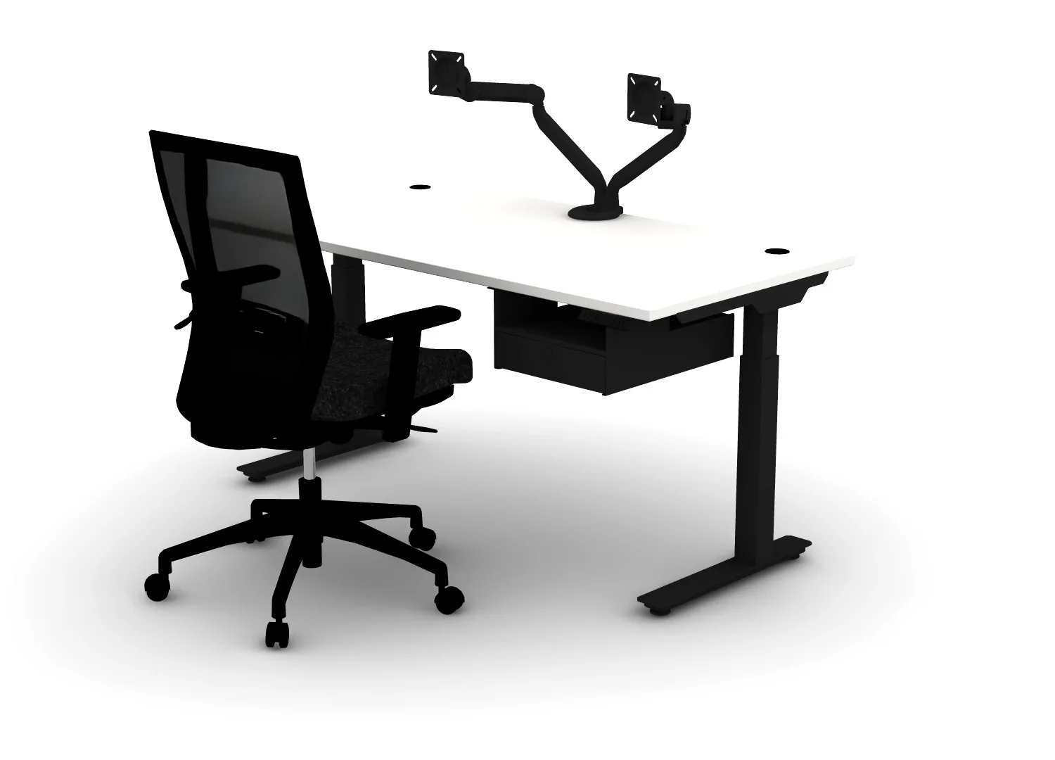 Luxe Office Bundle - Think Desk (sit to stand) - Image 10